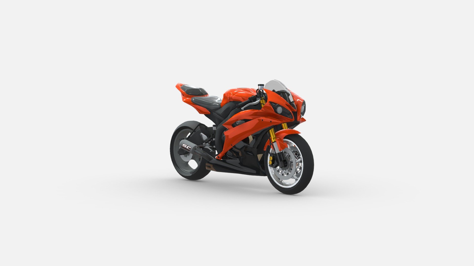 3d model Yamaha YZF-R6 3d model