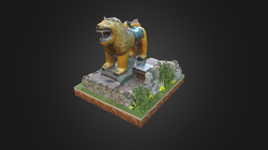 Lion Mandir 3d model