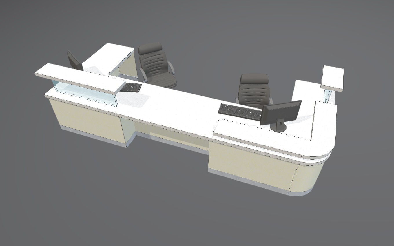 Reception Desk 3d model