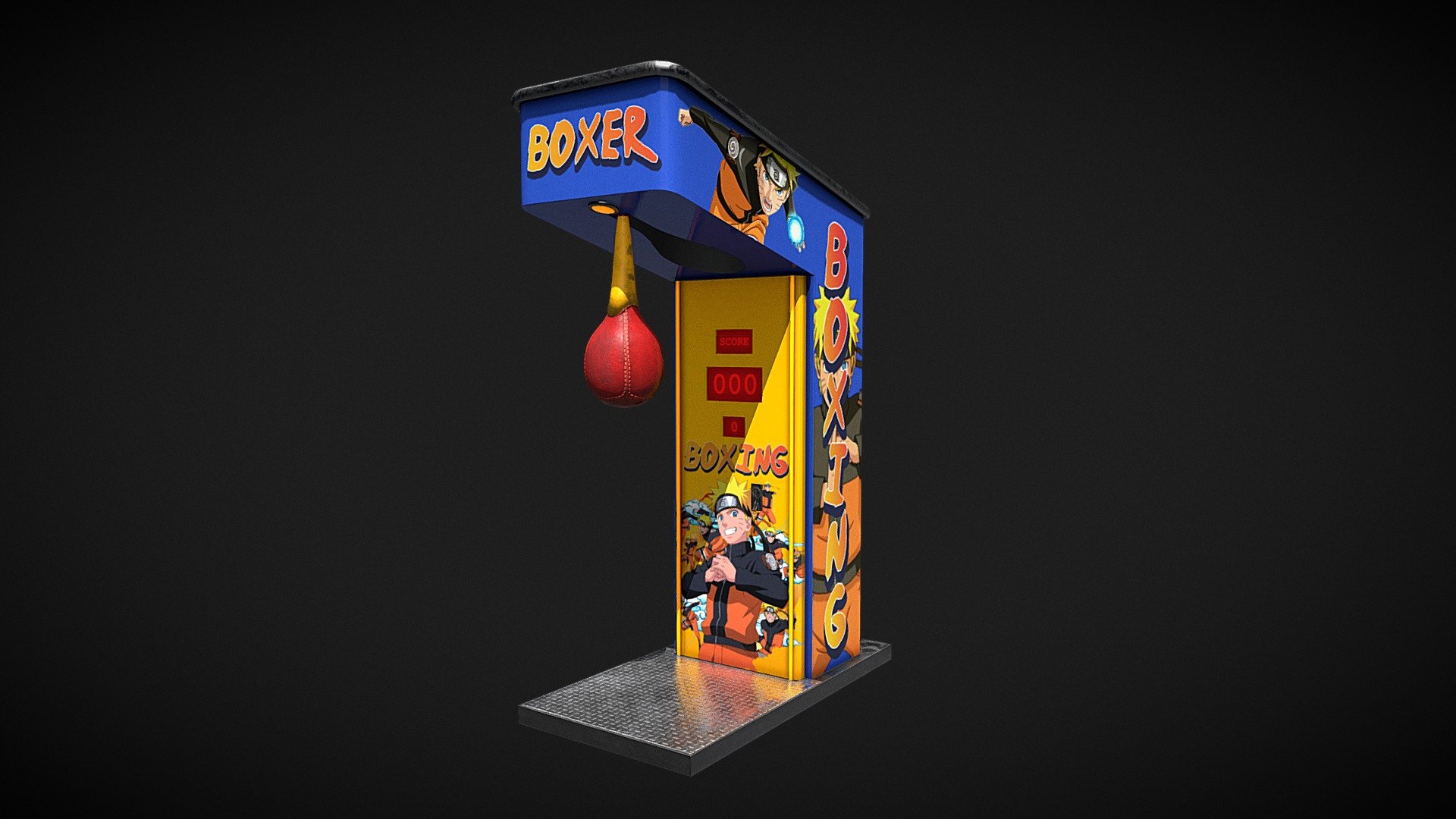 Boxing Arcade Machine 3d model