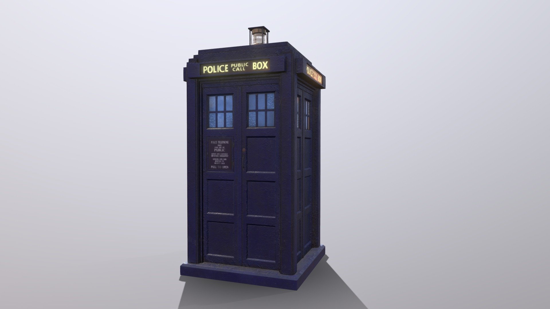 8th Doctor TARDIS (1996) 3d model