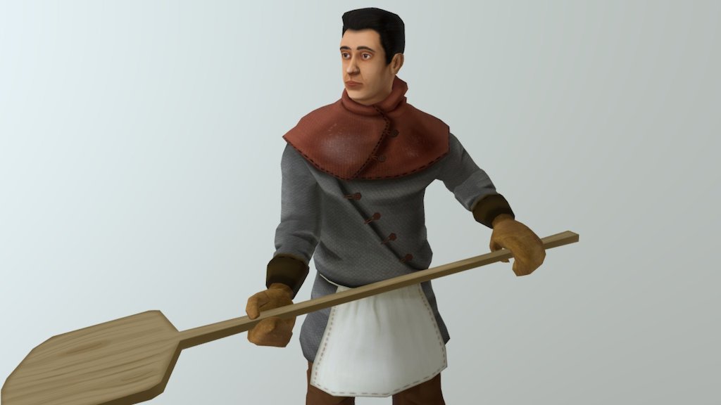 Medieval Baker 3d model