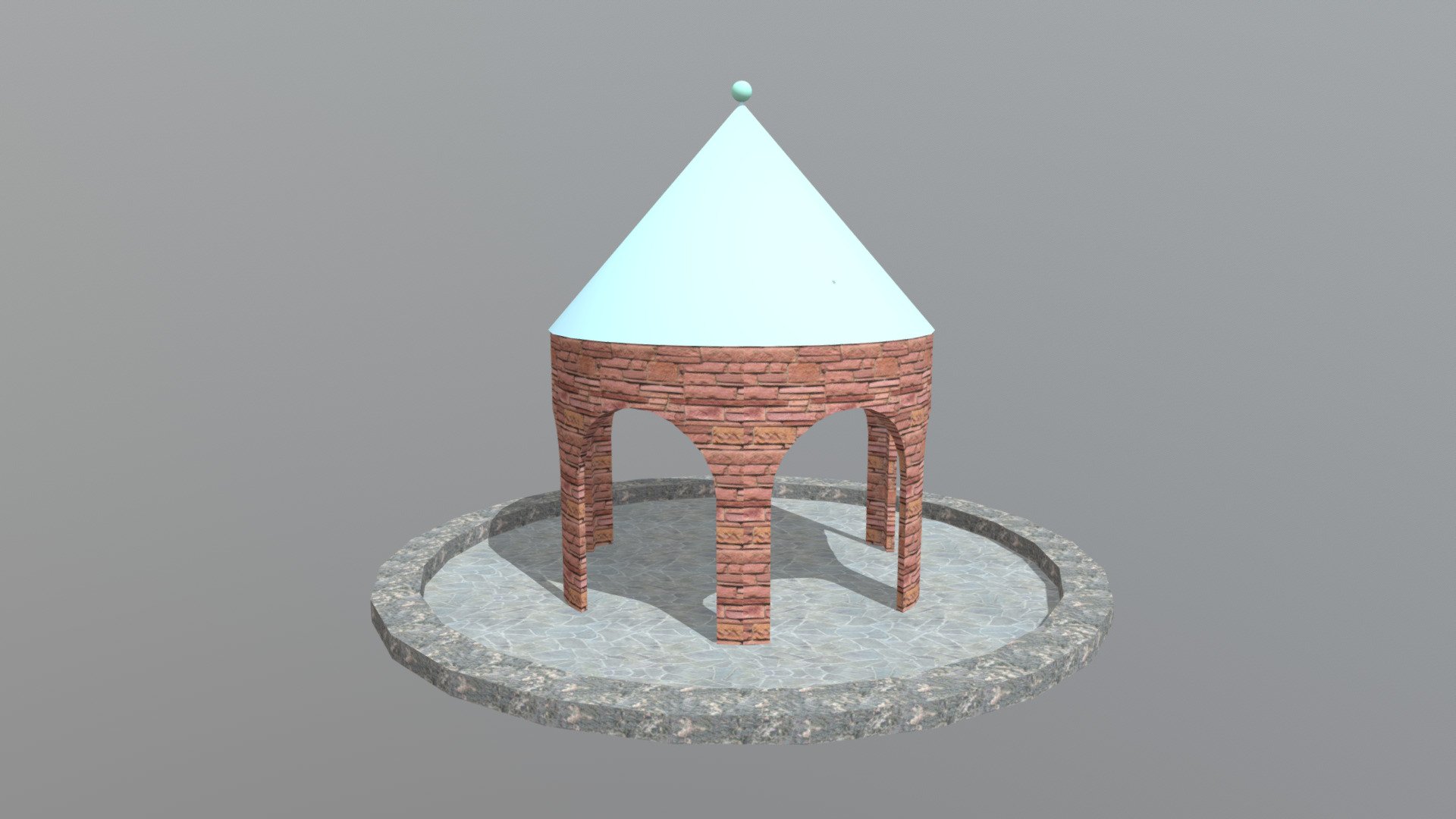 Stone Gazebo 3d model