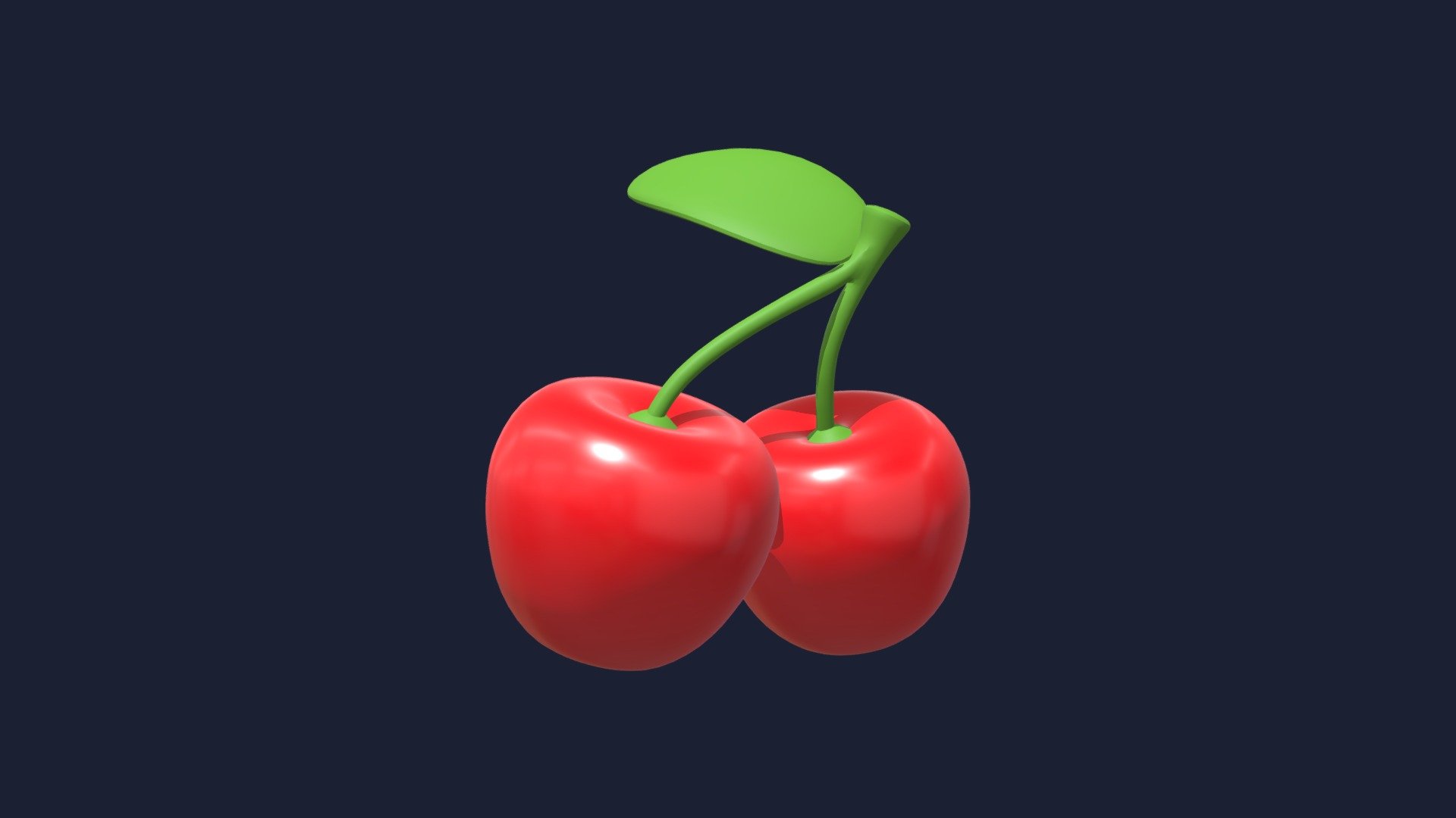 Cheery Icon 3d model