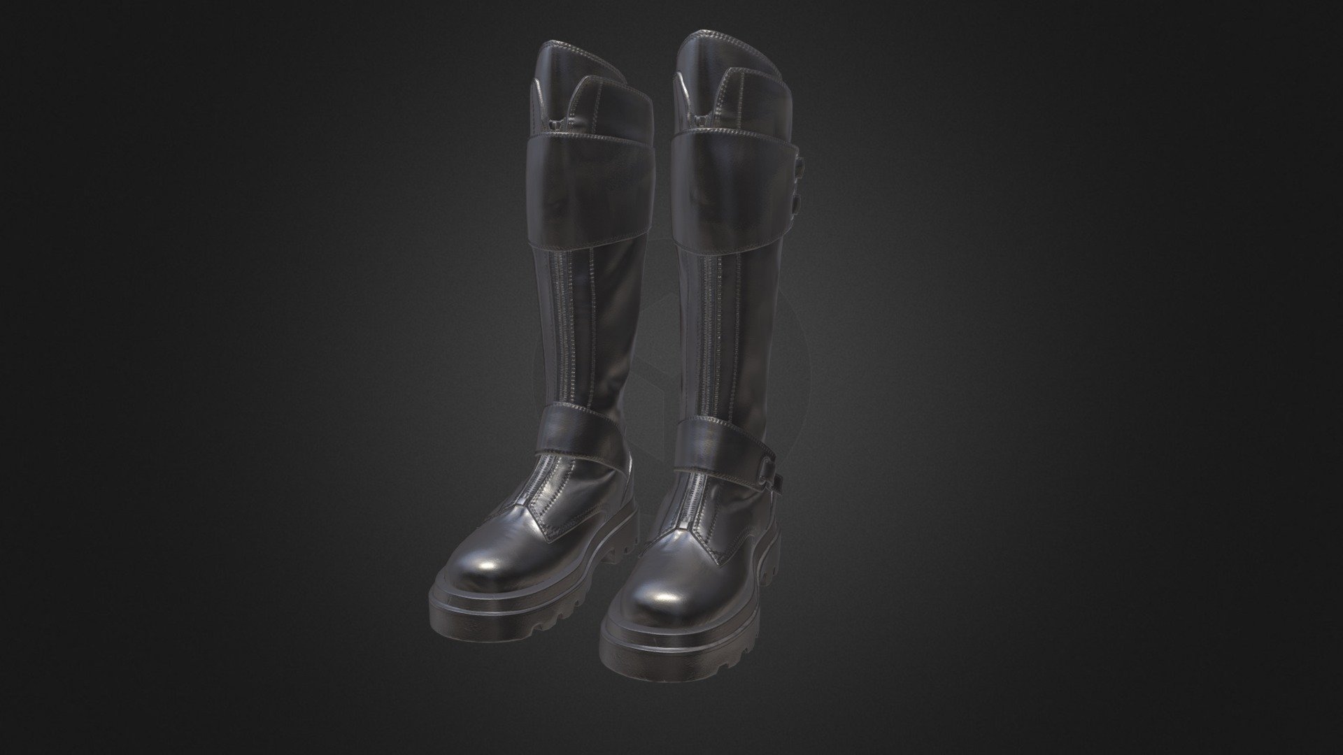 Order System Boots Fan Art 3d model