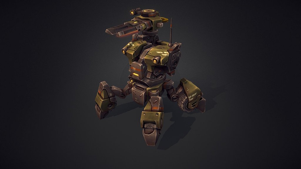 Mech Constructor: The Beetle (Animated) 3d model