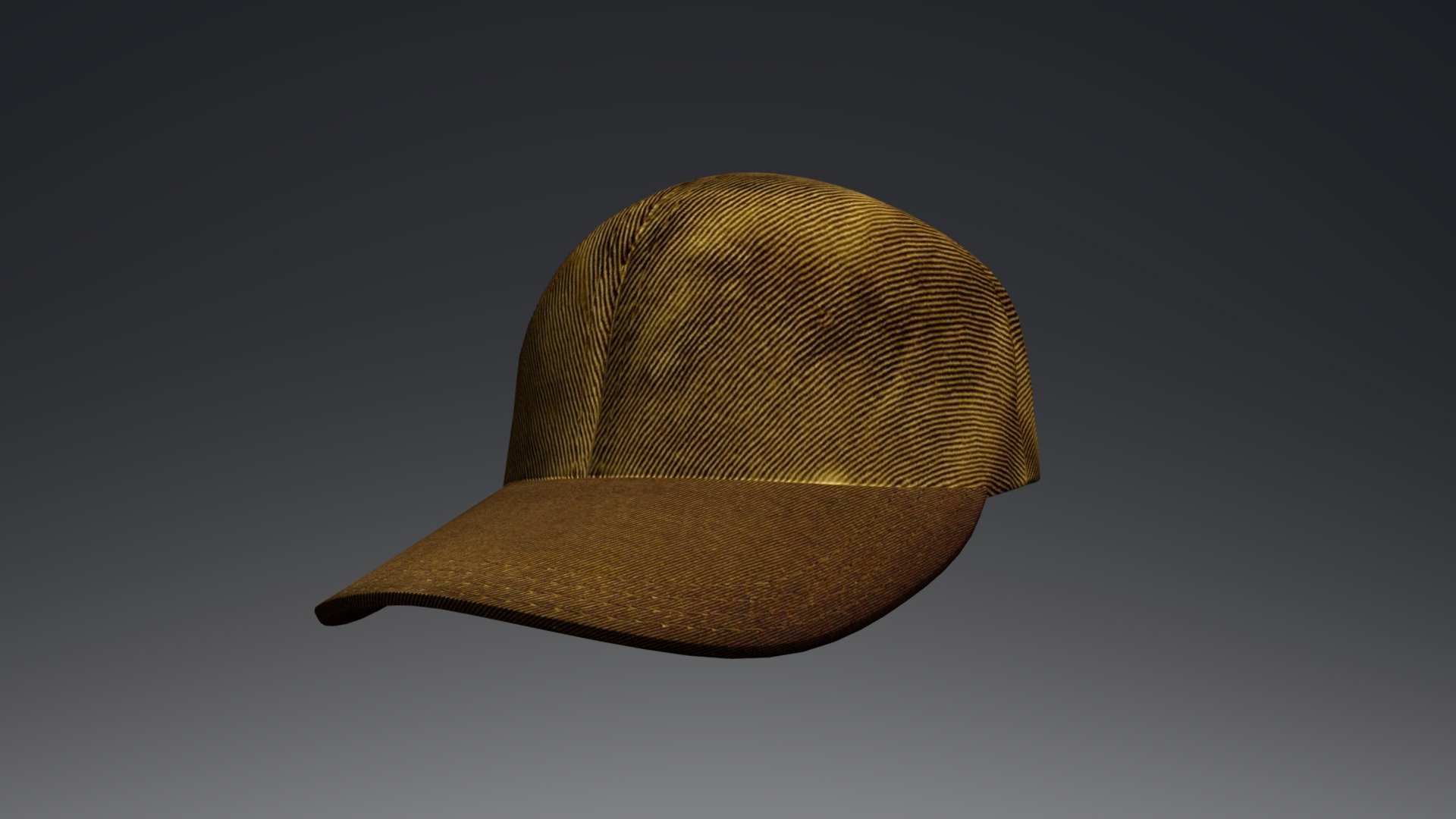 Baseball Cap (Tan) 3d model