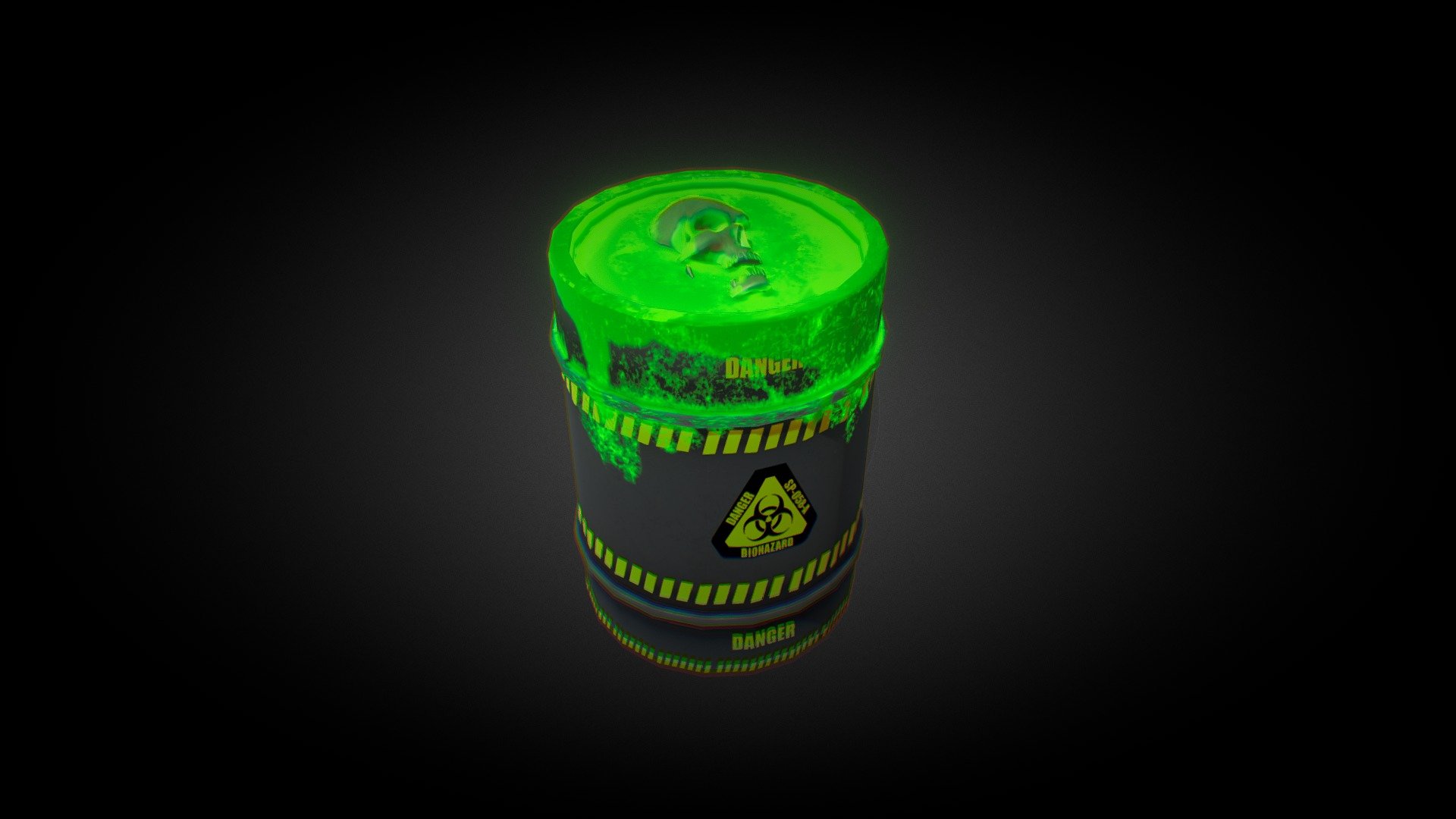 Biohazard Barrel 3d model