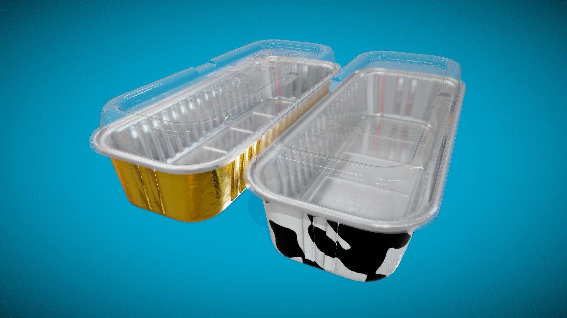 Foil Container tray 3d model