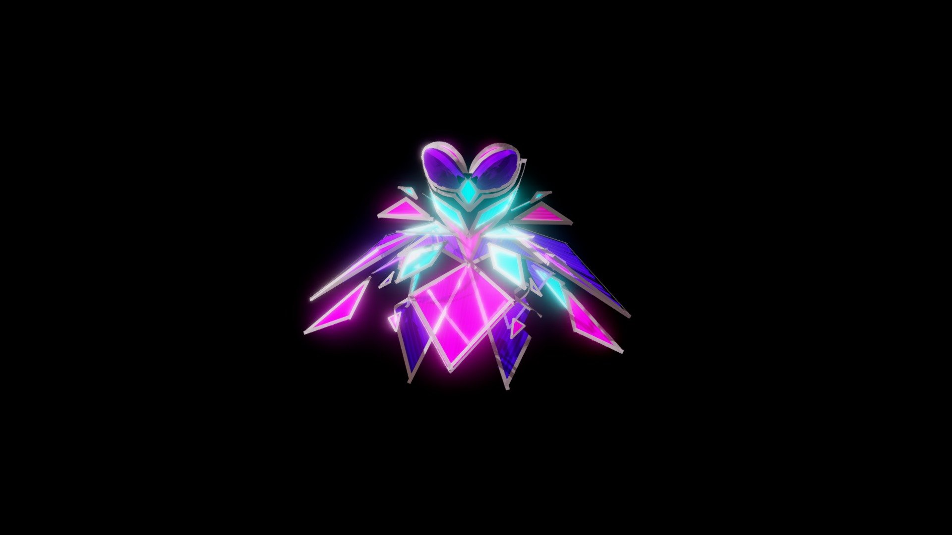 Neon Hologram 3d model