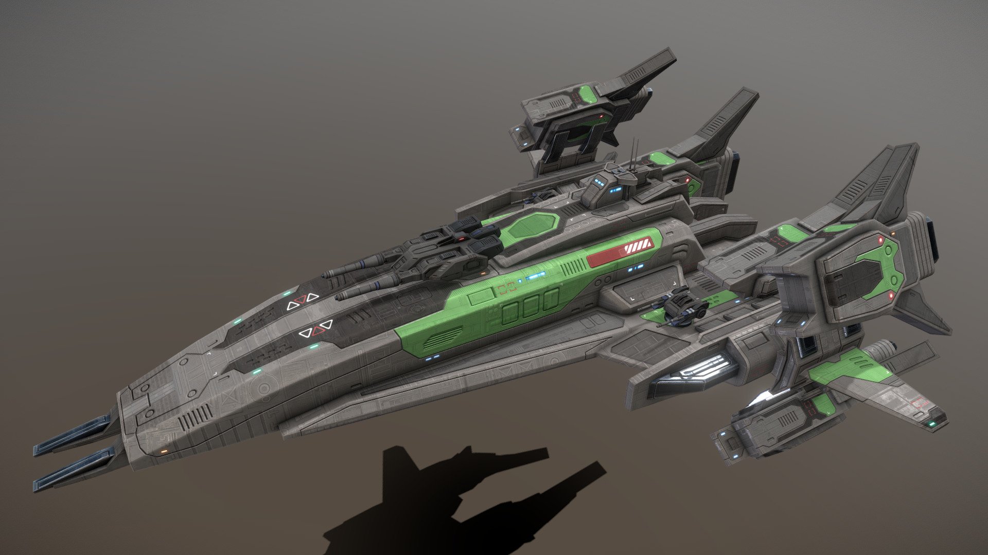 Morning Star Class Frigate 3d model