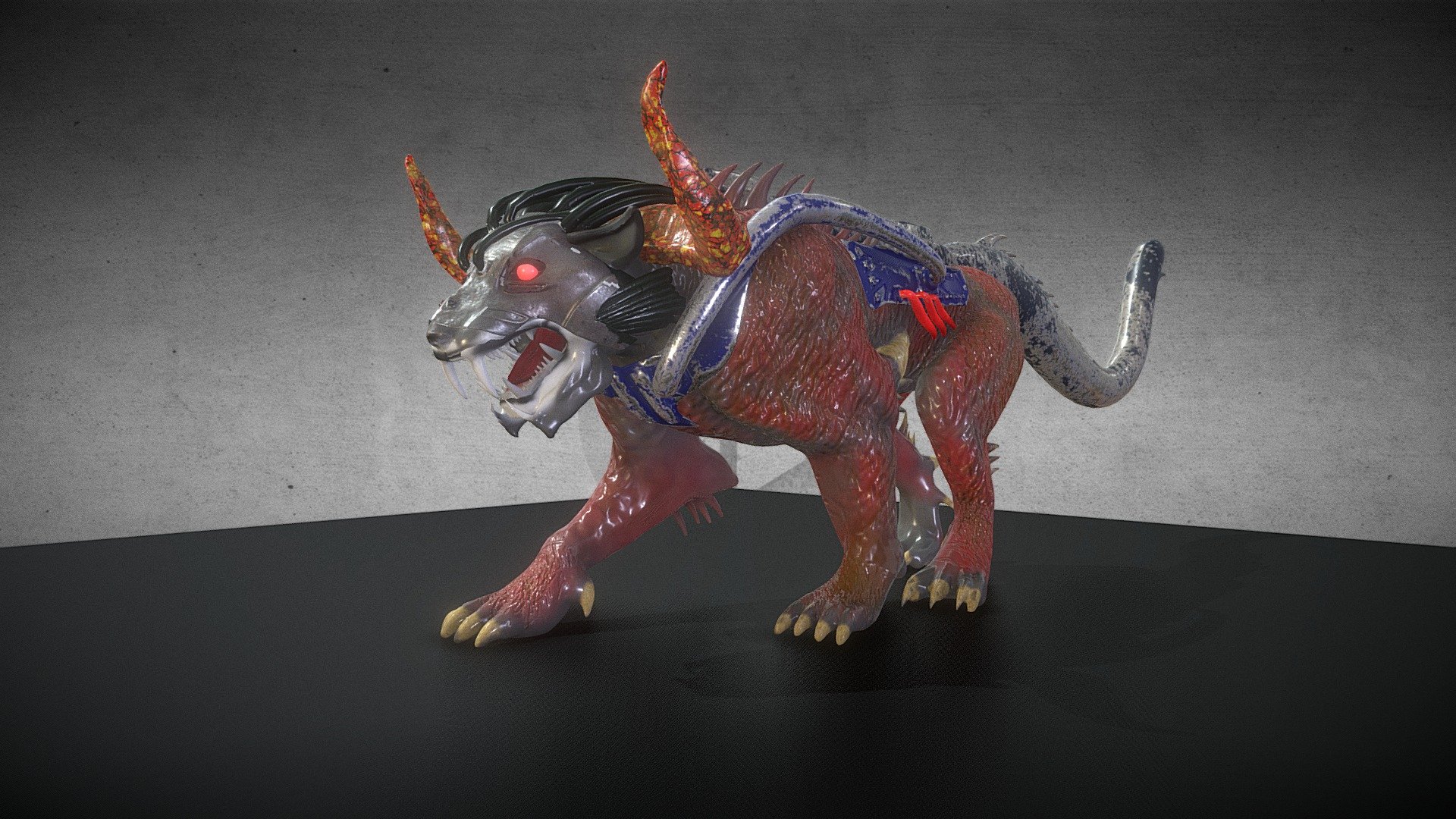 Sci-Fi Circus Cyberlion 3d model