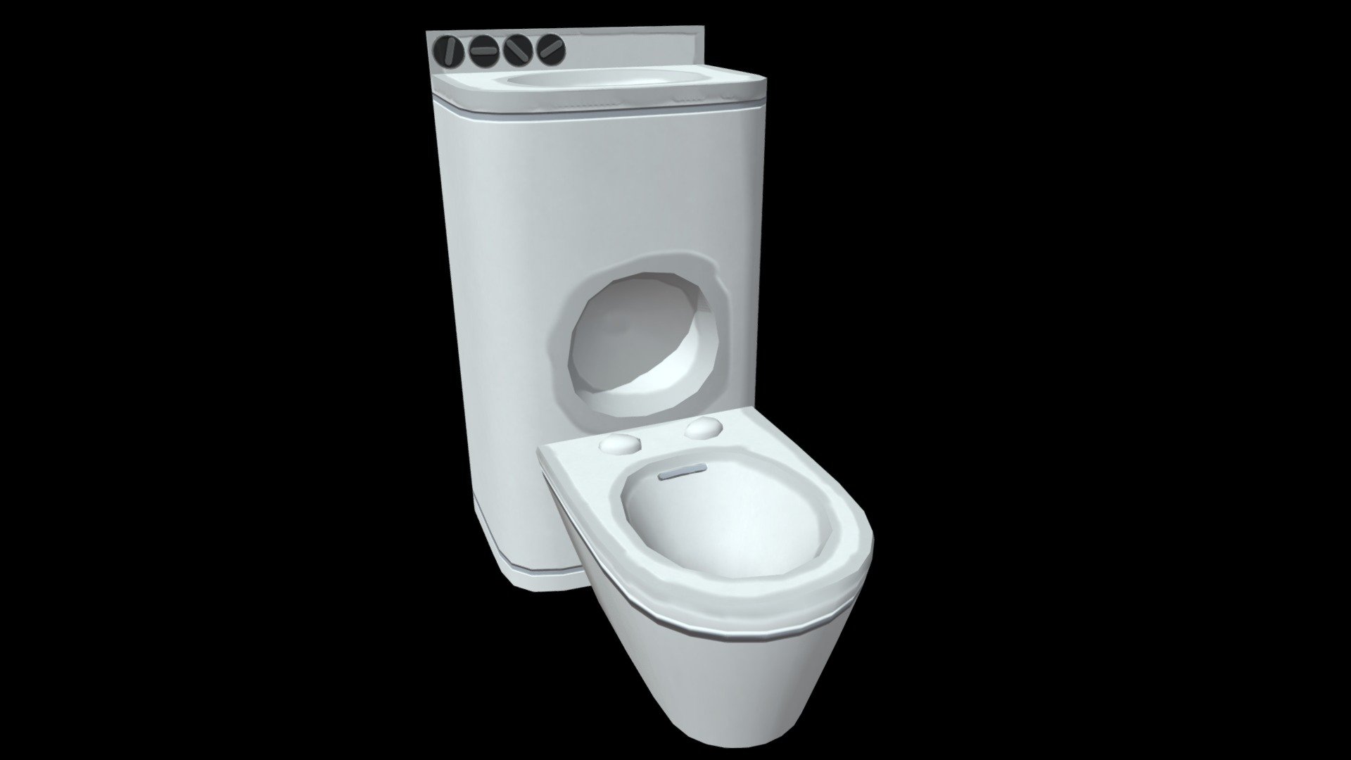 Prison Toilet 3d model