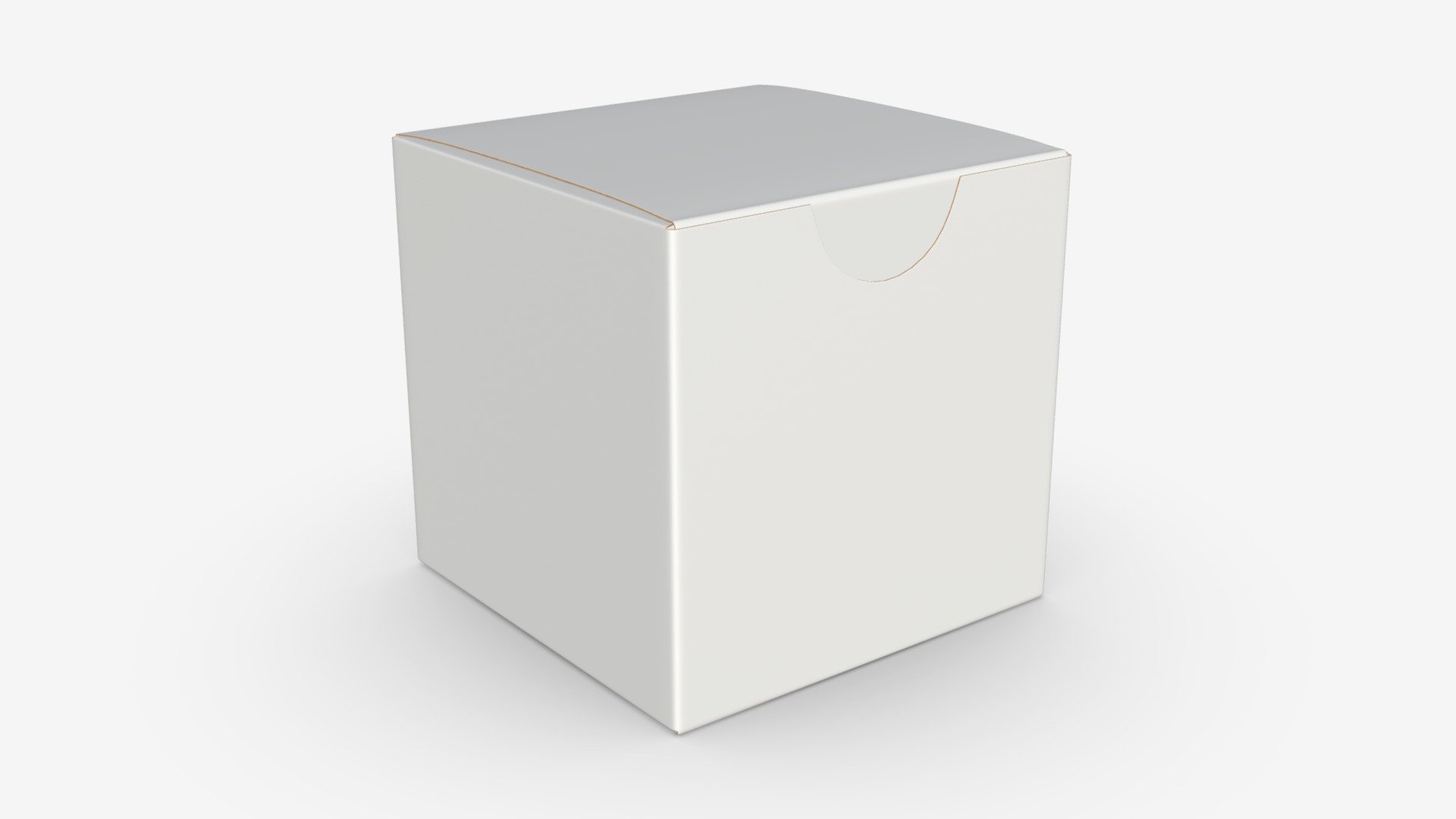 Paper gift box 03 3d model