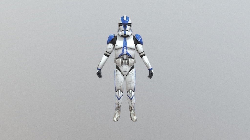 Clone Trooper 501st Legion 3d model