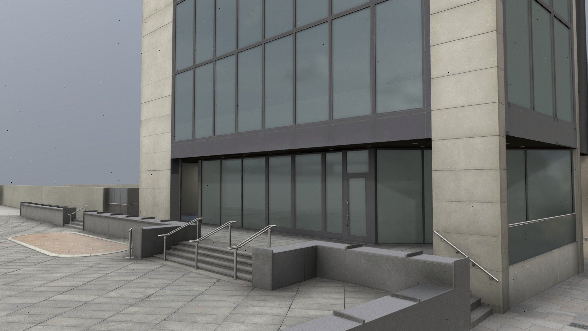 London Office Building 3d model