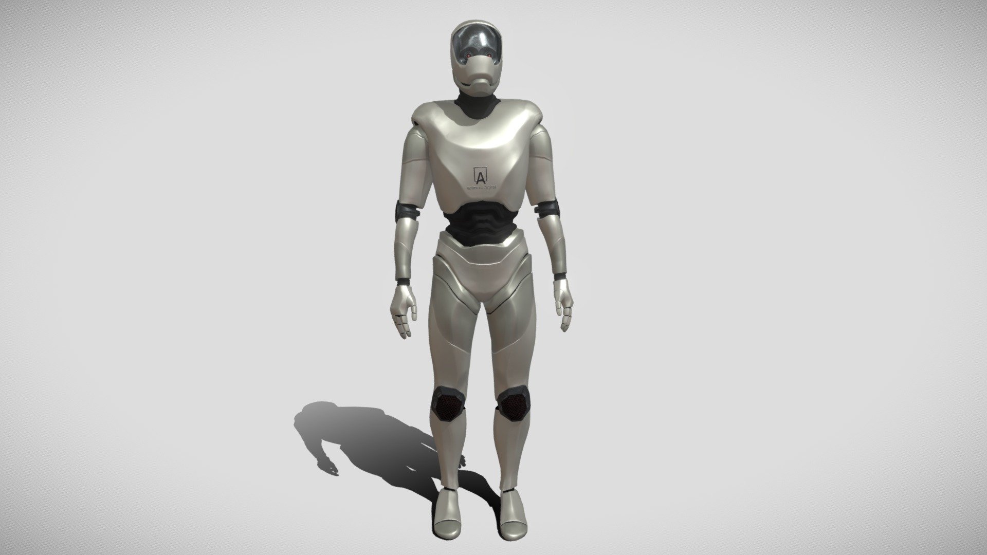 Sci-fi robot BH-2 3d model