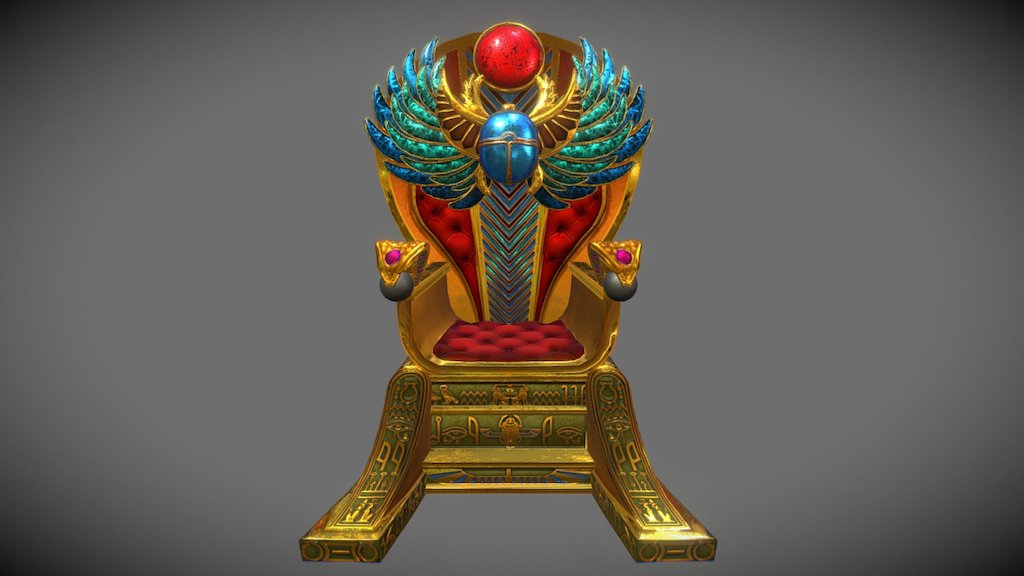 Throne Cleo 3d model