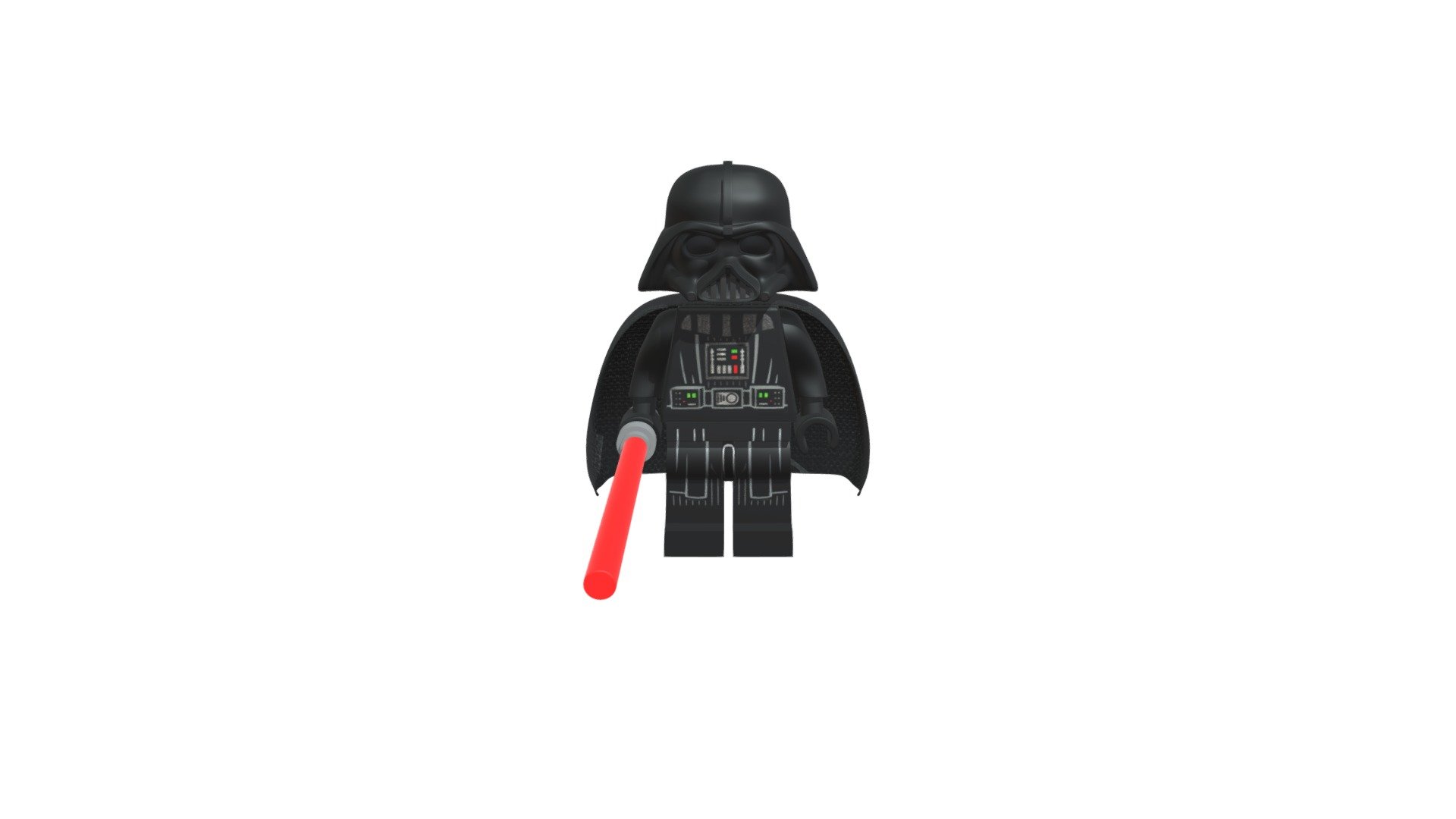 Darth Vader Lego Model 3d model