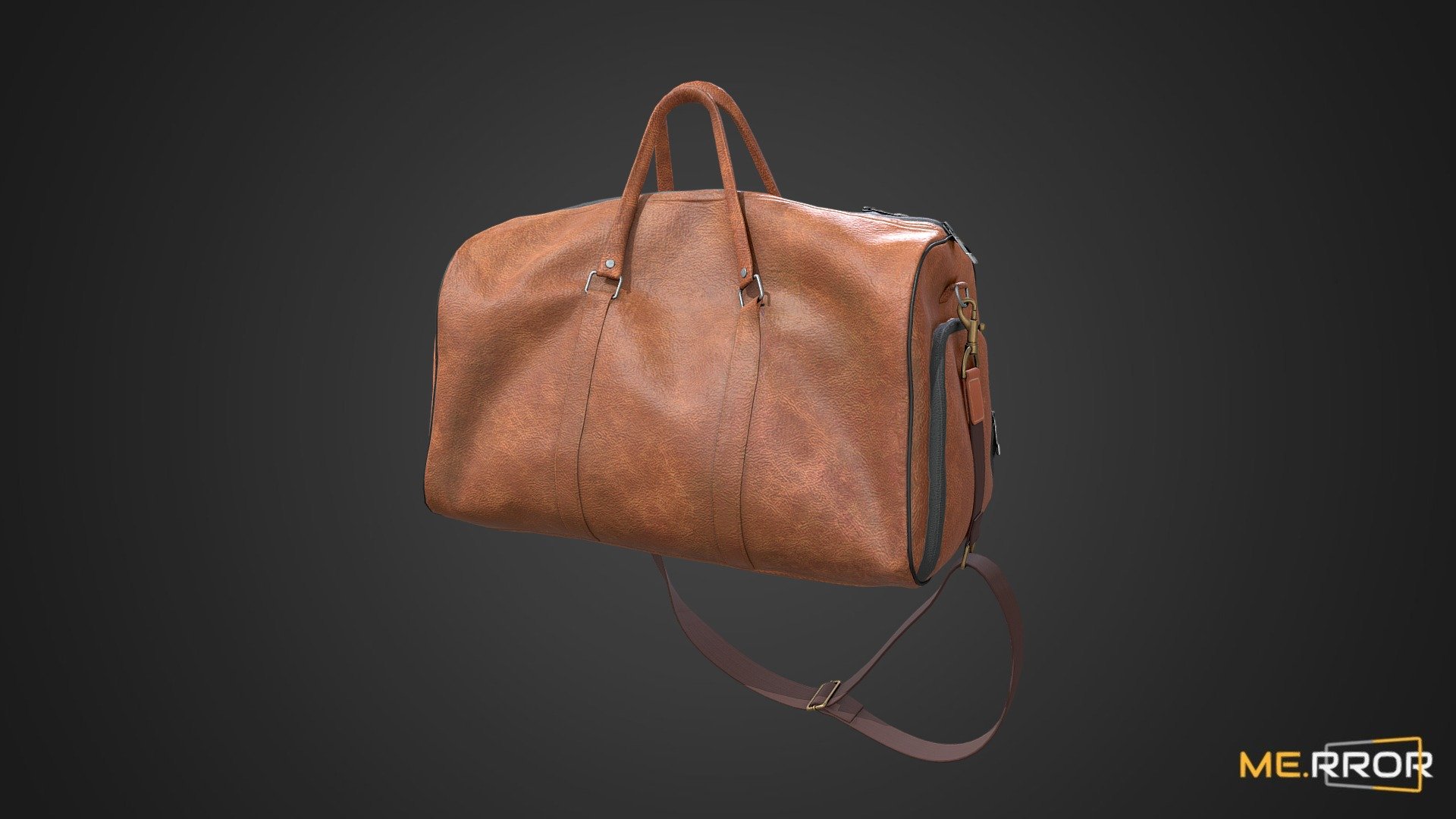 [Game-Ready] Leather bag 3d model