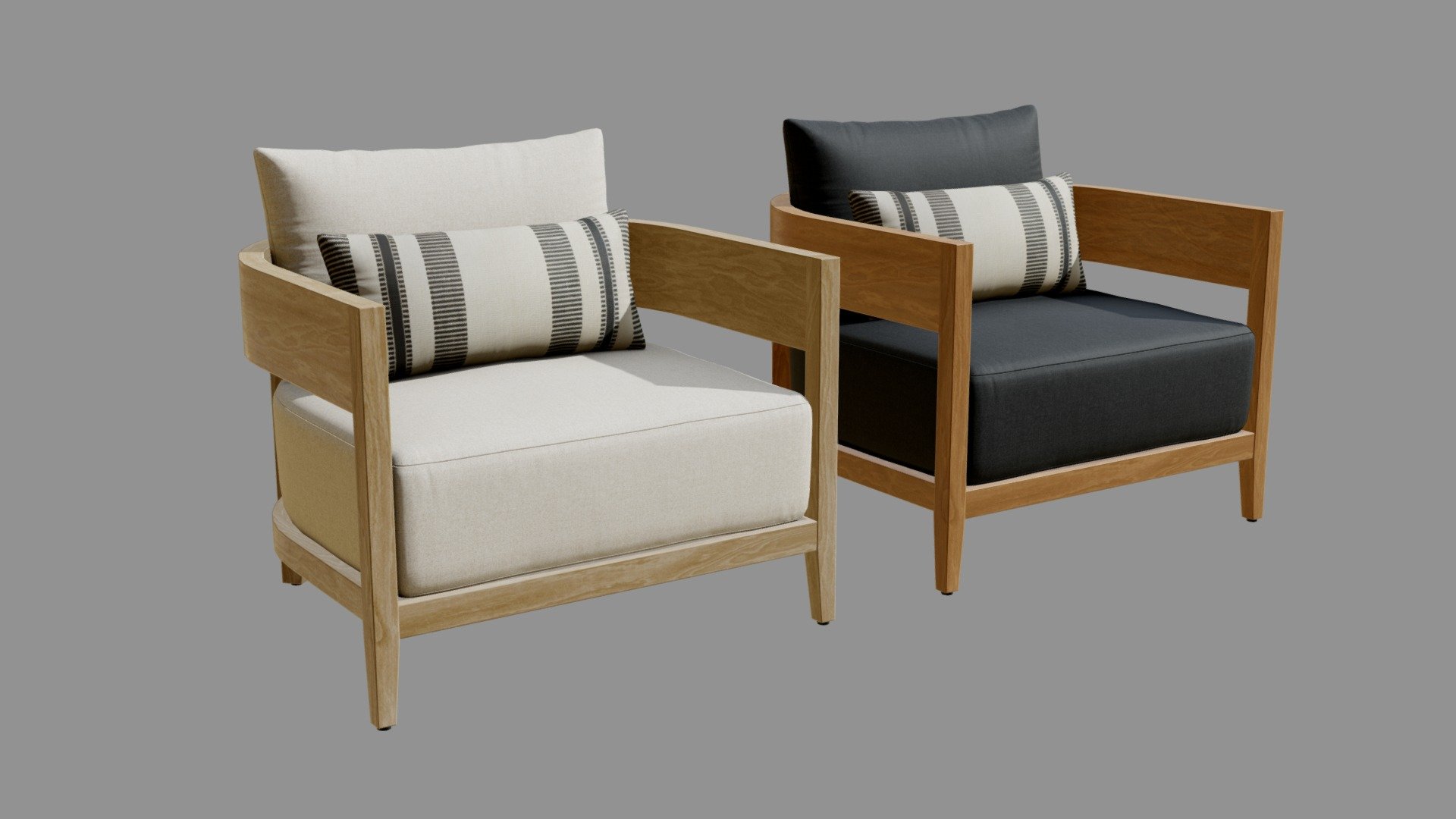 Restoration Hardware Balmain Armchair 3d model