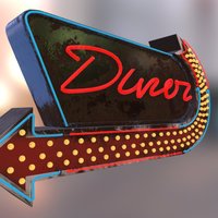 Neon Diner Sign