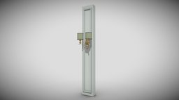 Column and Decorative Lamp 02 3D model