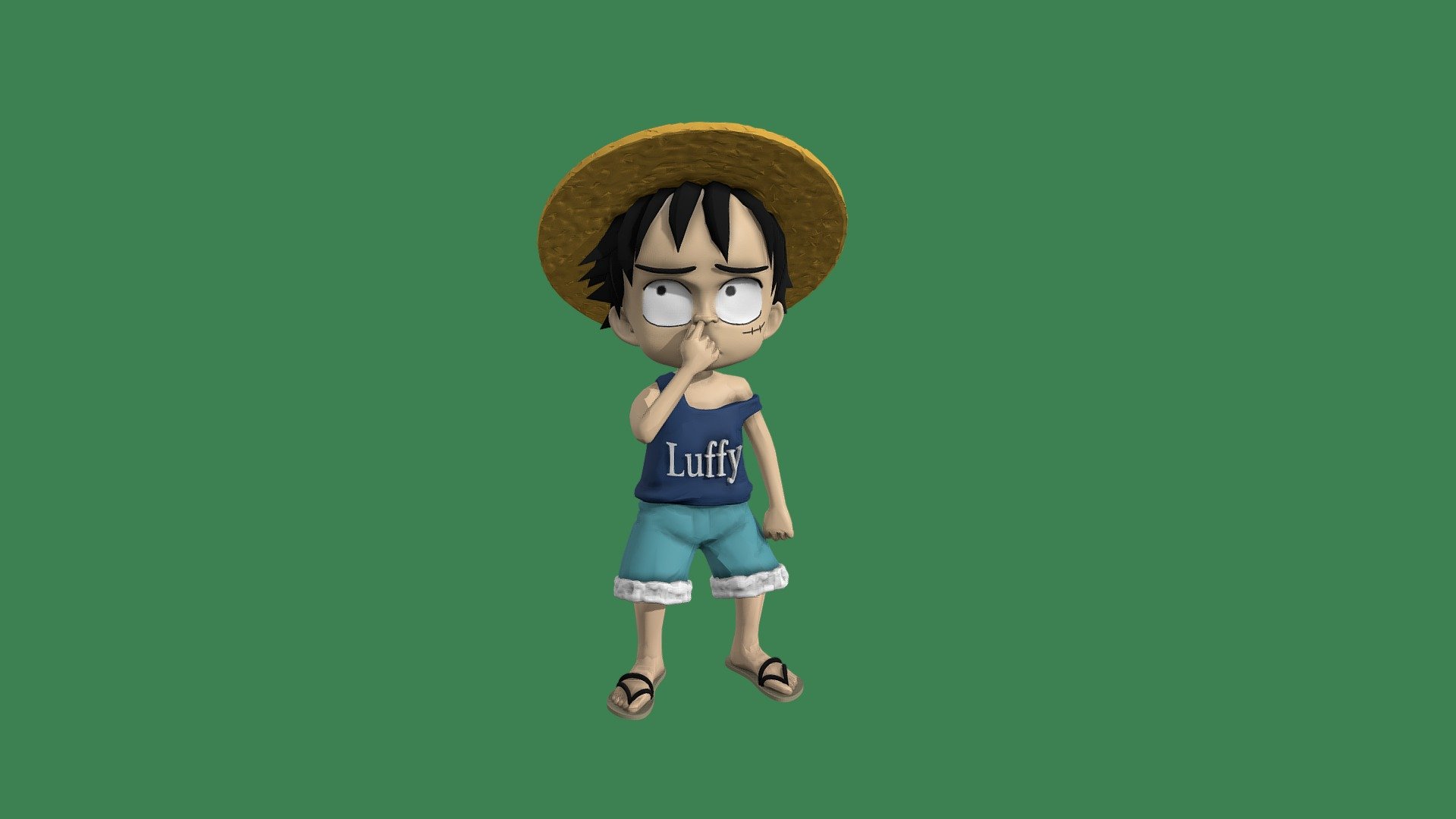 Luffy One Piece 3d model