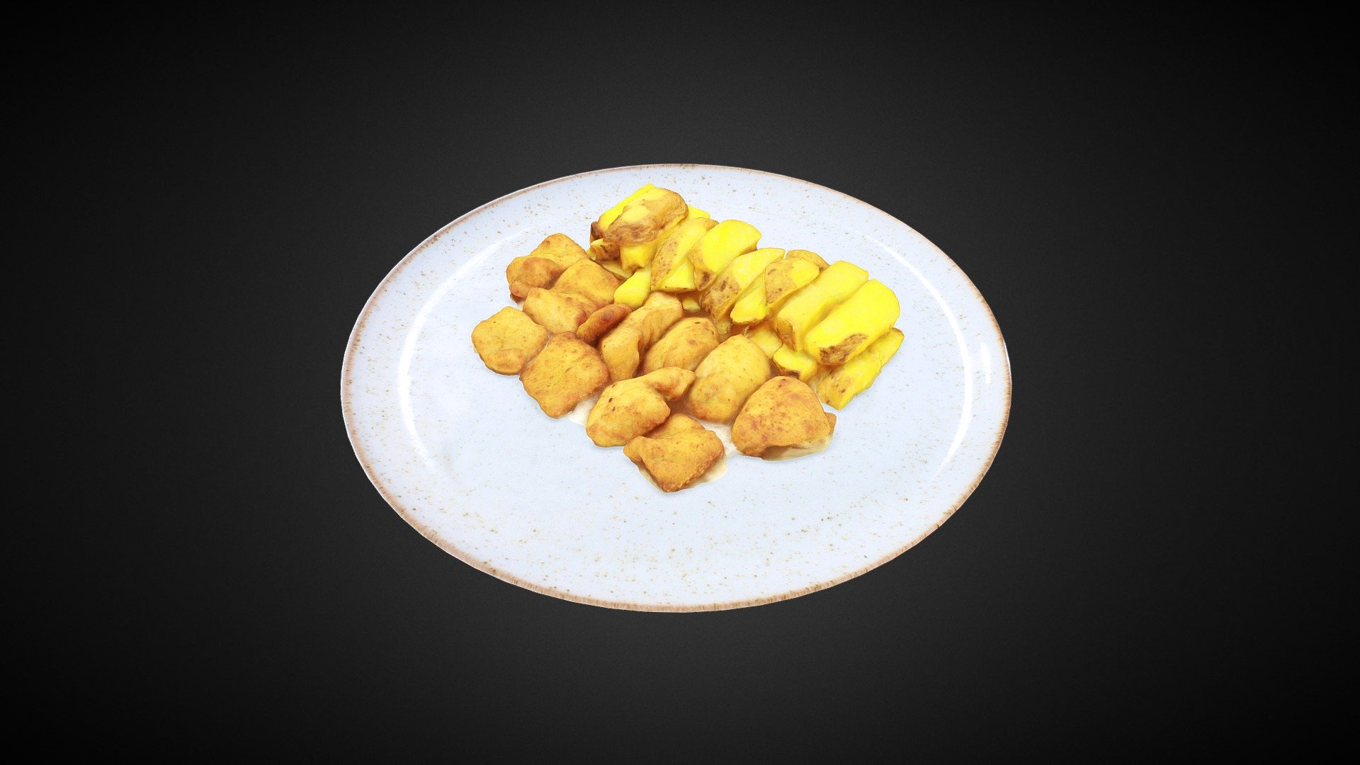 Nuggets de Pollo 3d model