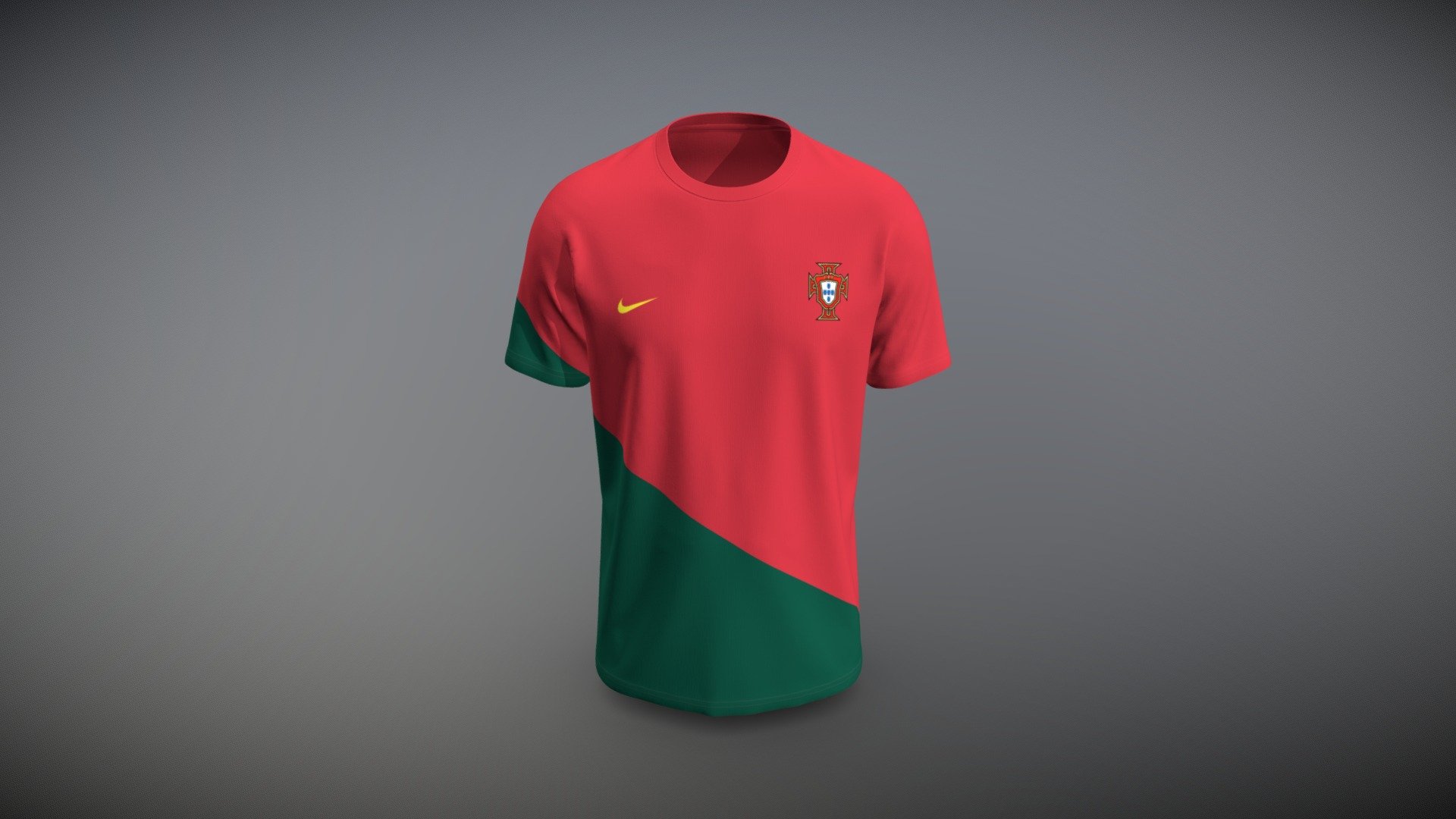 Portugal Replica World Cup Official Home Jersey 3d model