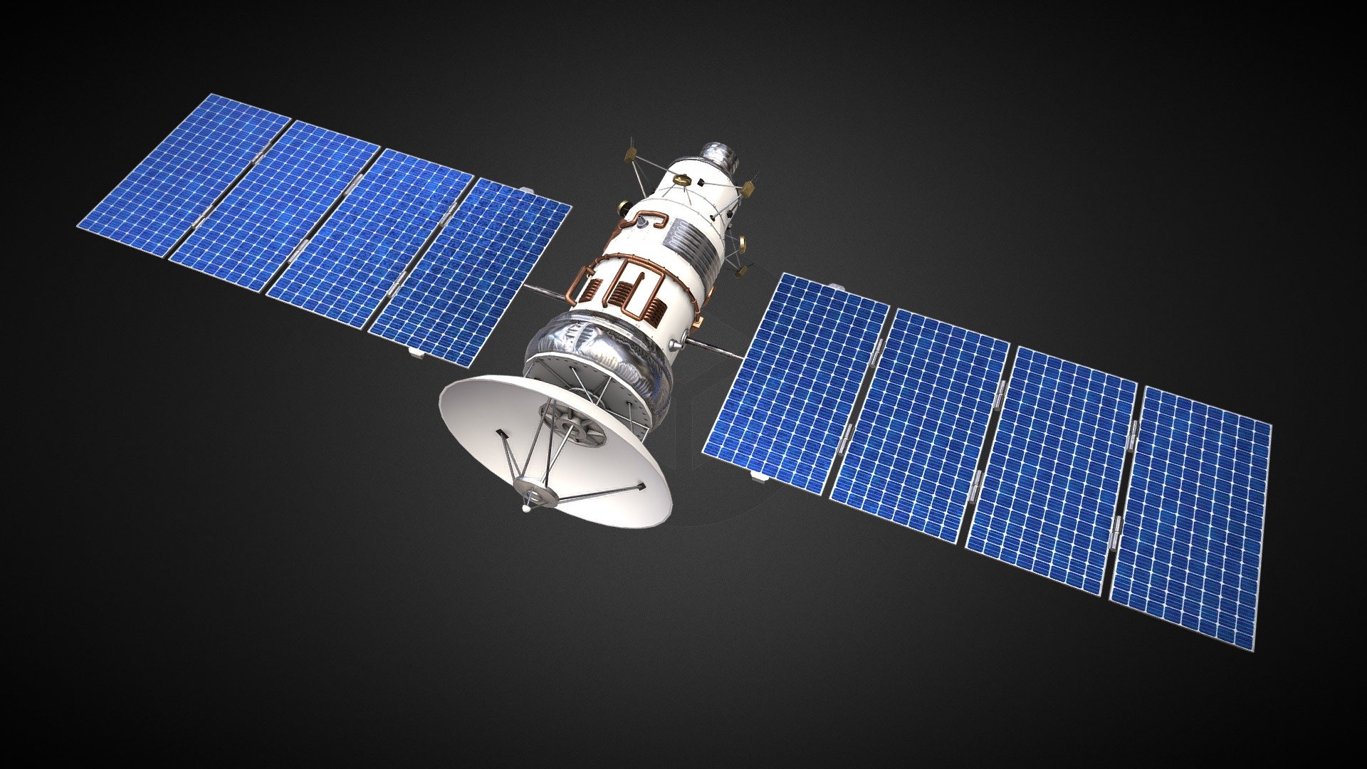 Communication Satellite 3d model