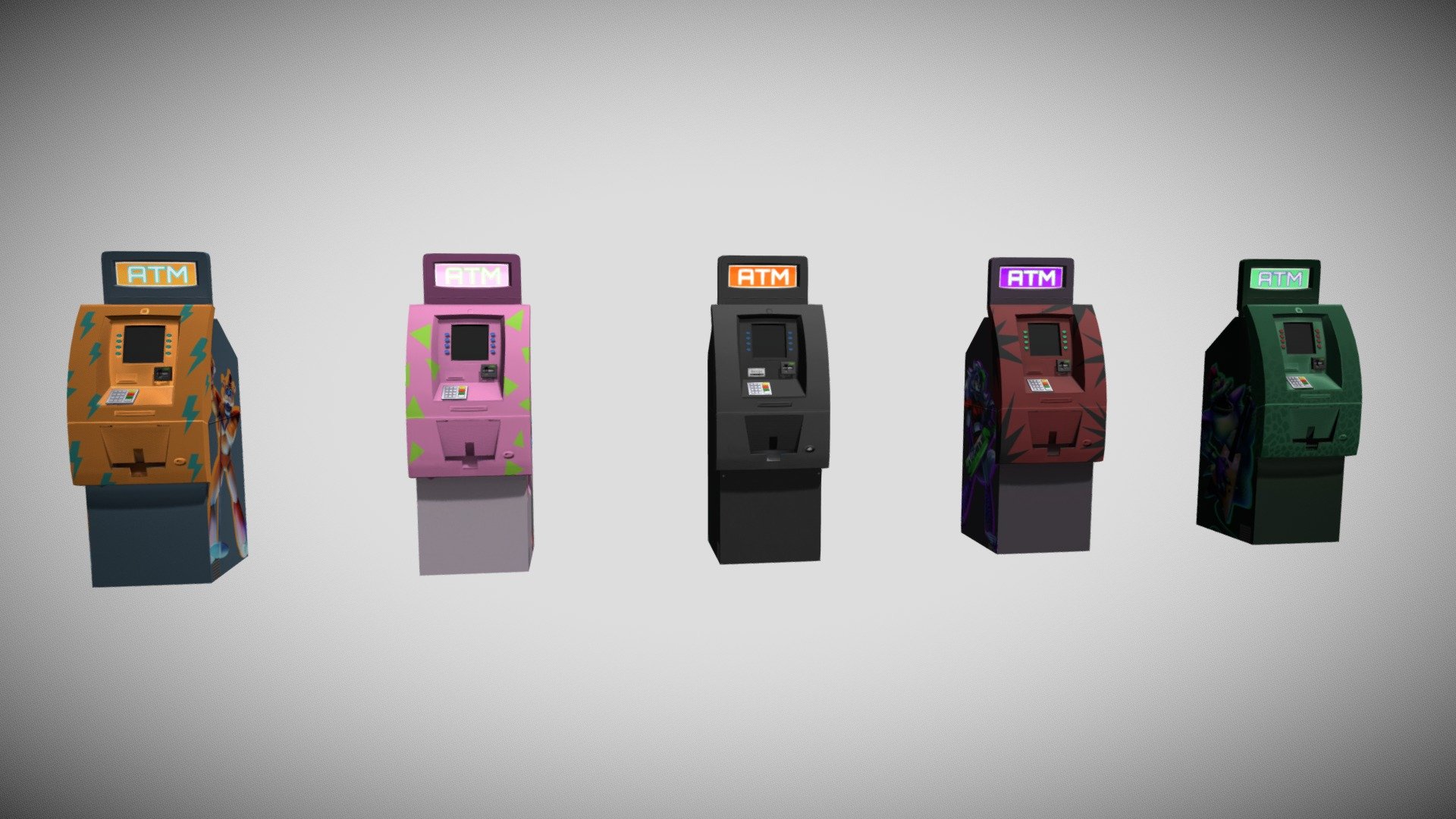 Security Breach ATM 3d model