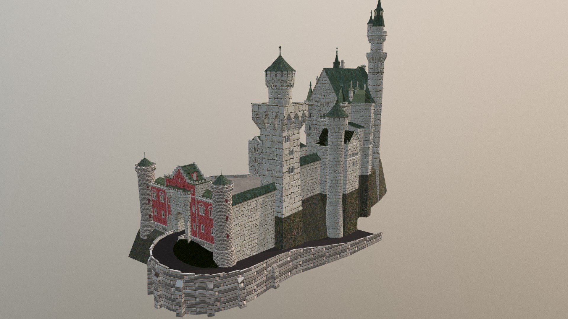 Neuschwanstein Castle 3d model