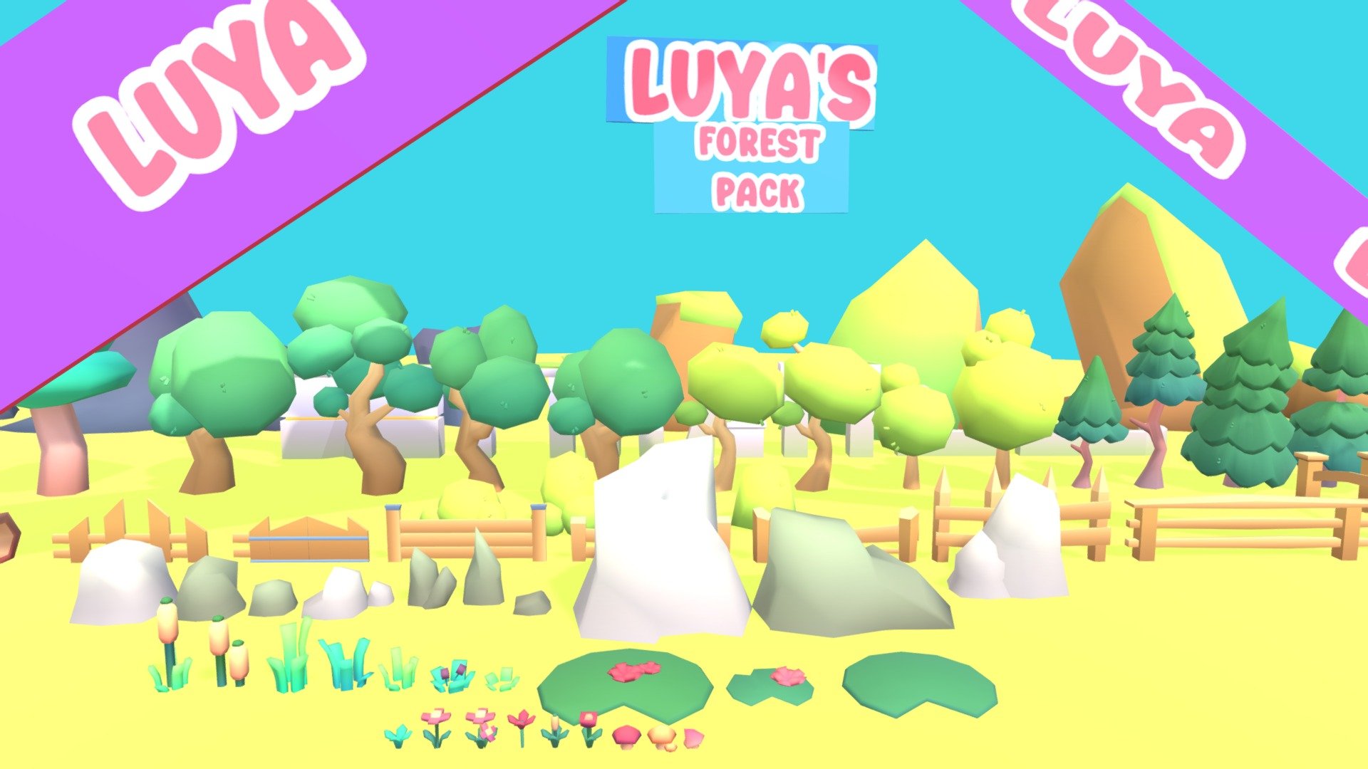 🌳 Luyas FULL Forest Pack! 3d model