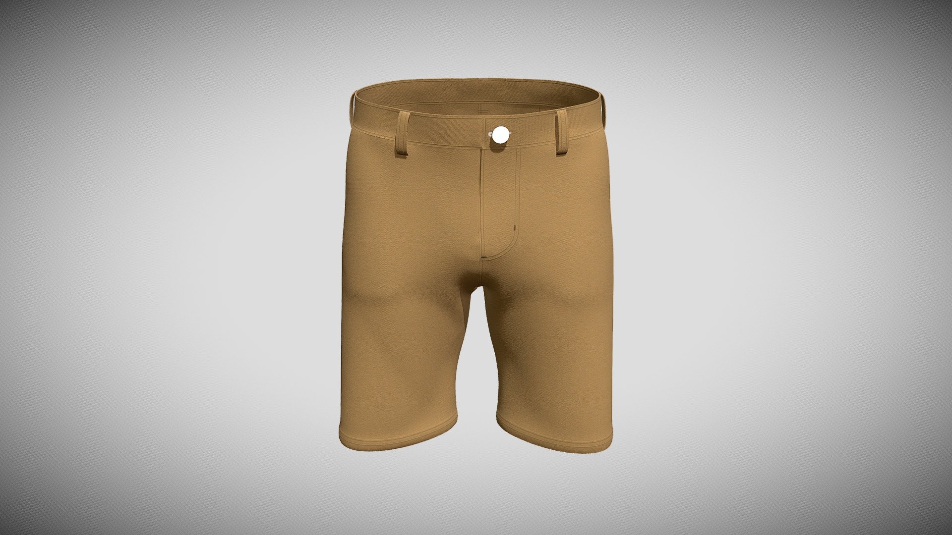 Men Suit Short Pant 3d model