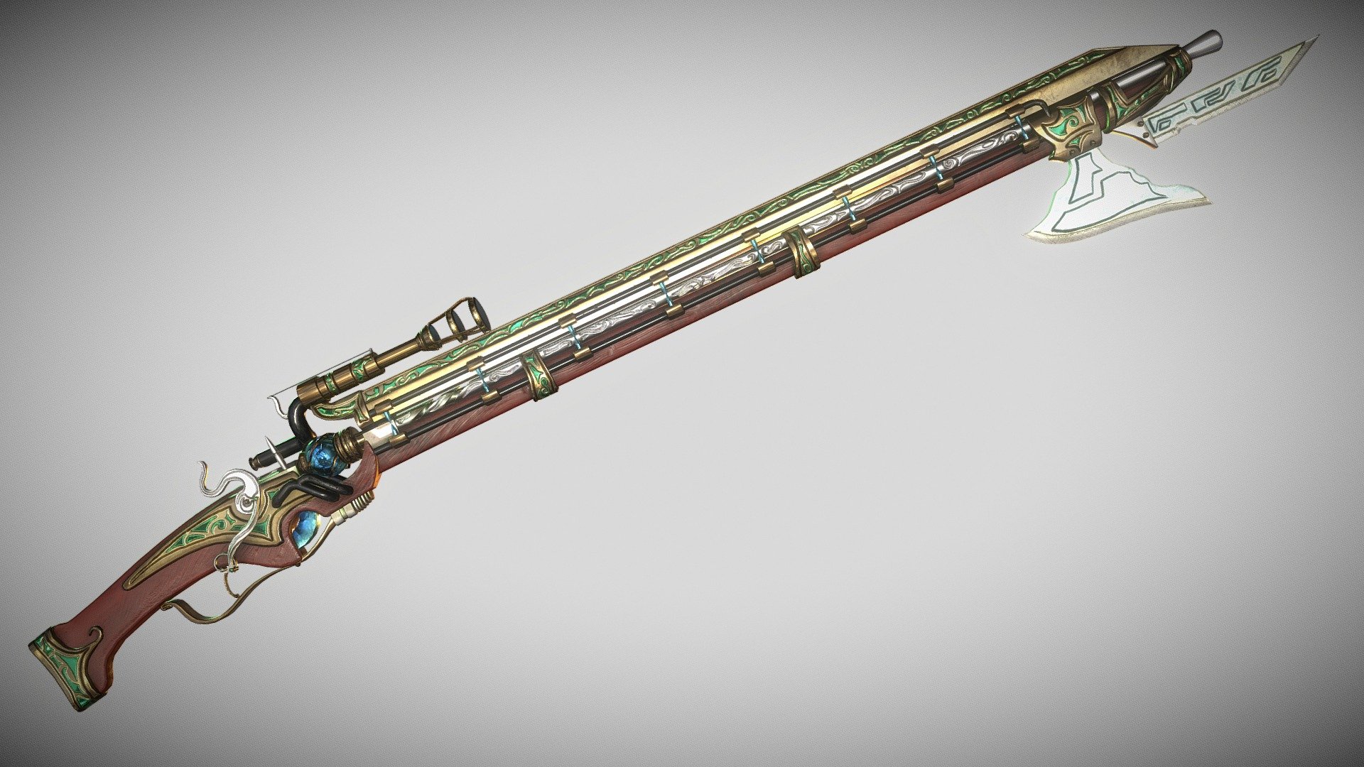 Coil Axe Musket 3d model