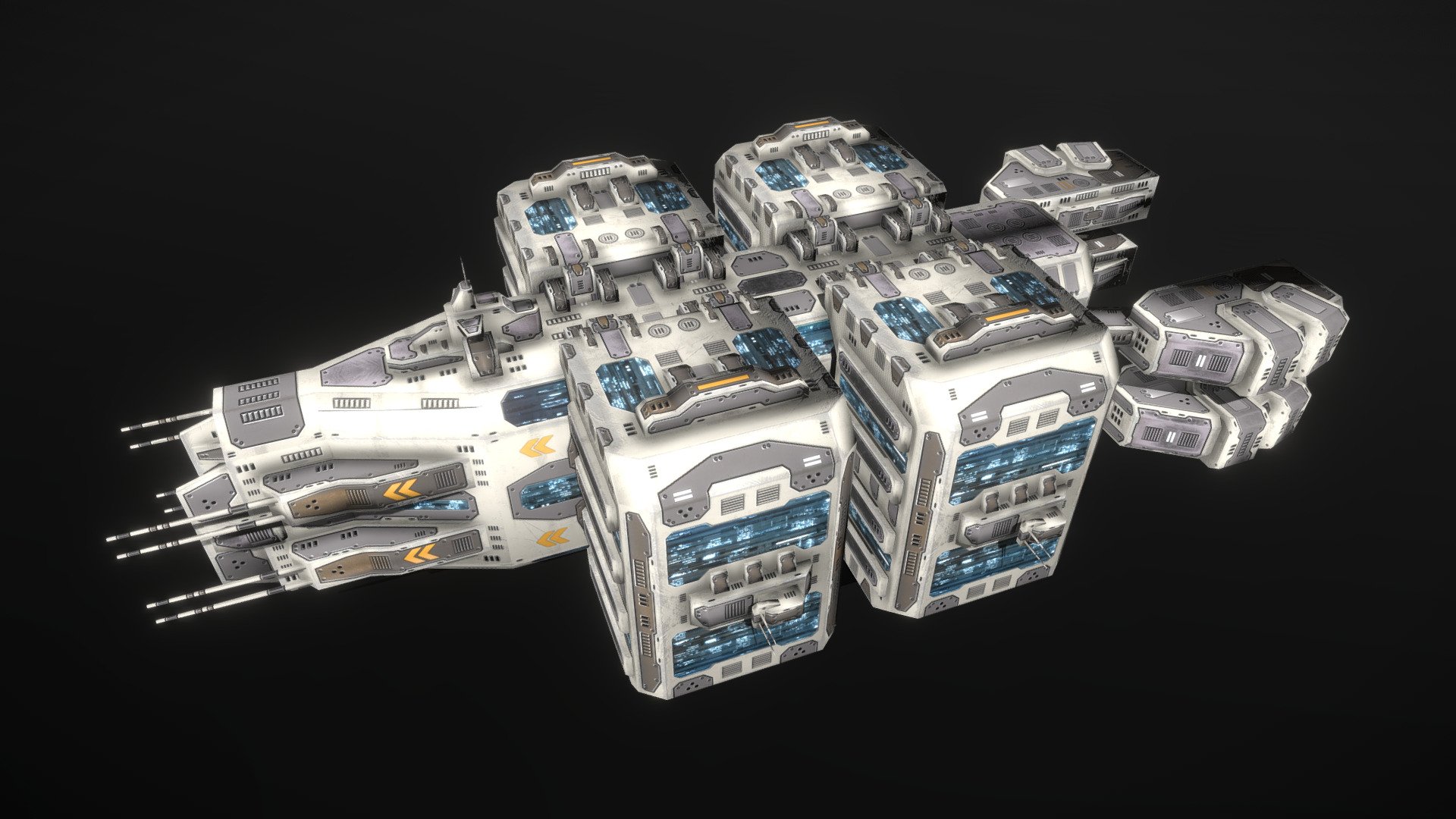 Colonization Ship 3d model