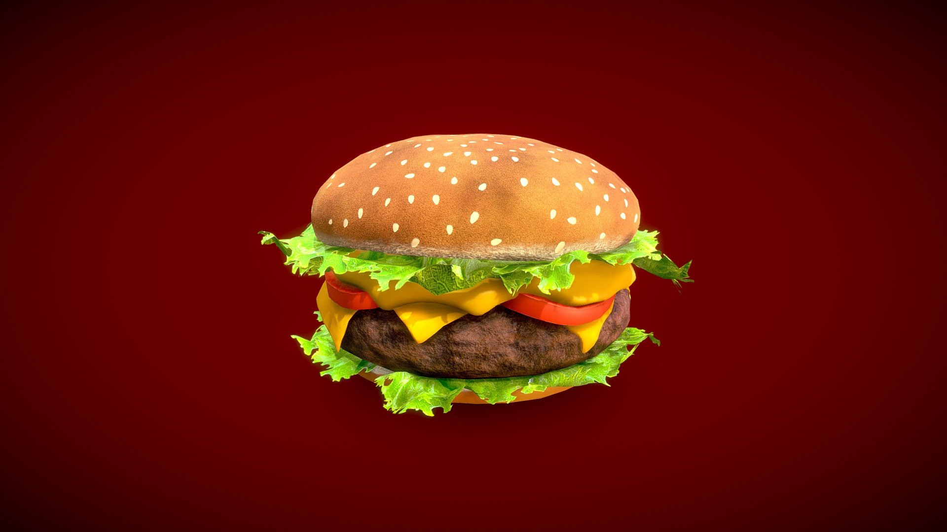 Delicious Burger 3d model