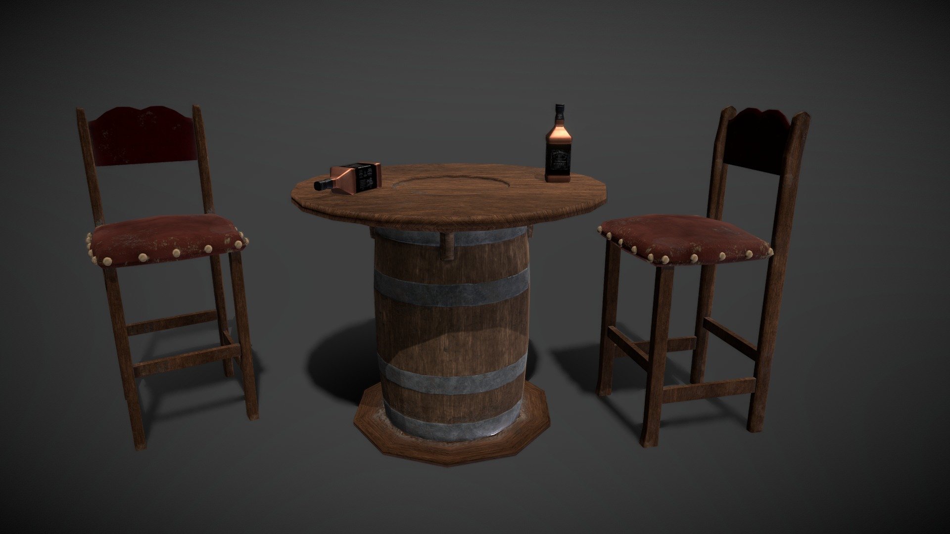 Bar Scene 3d model