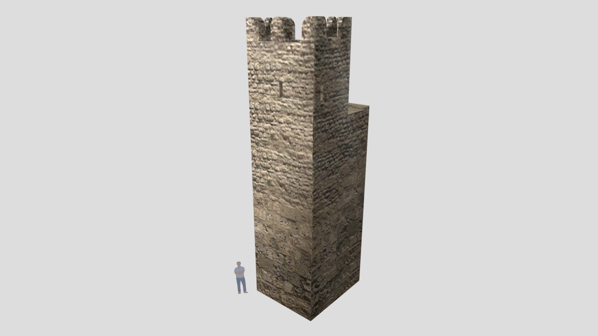 Aghlabid Tower Wall of Sousse 3d model