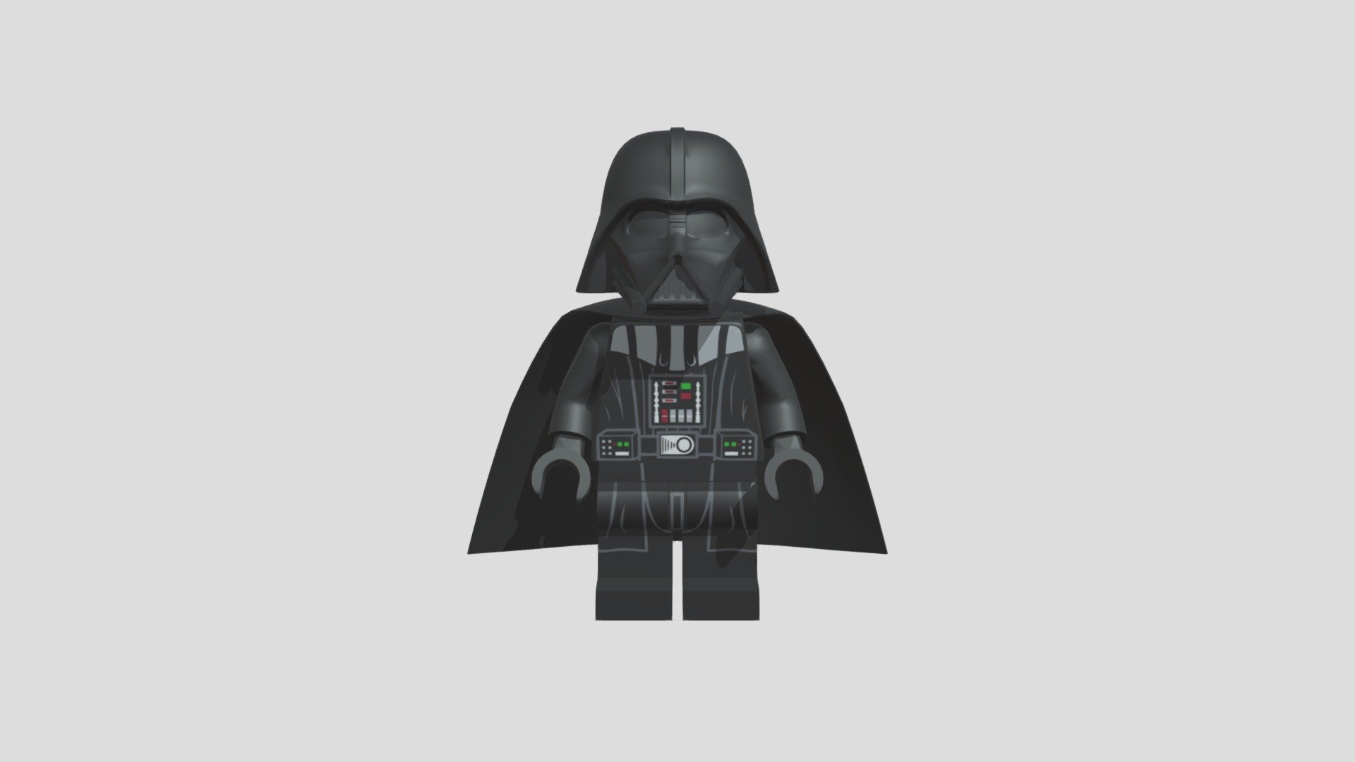 lego-darth-vader-not-rigged-free 3d model