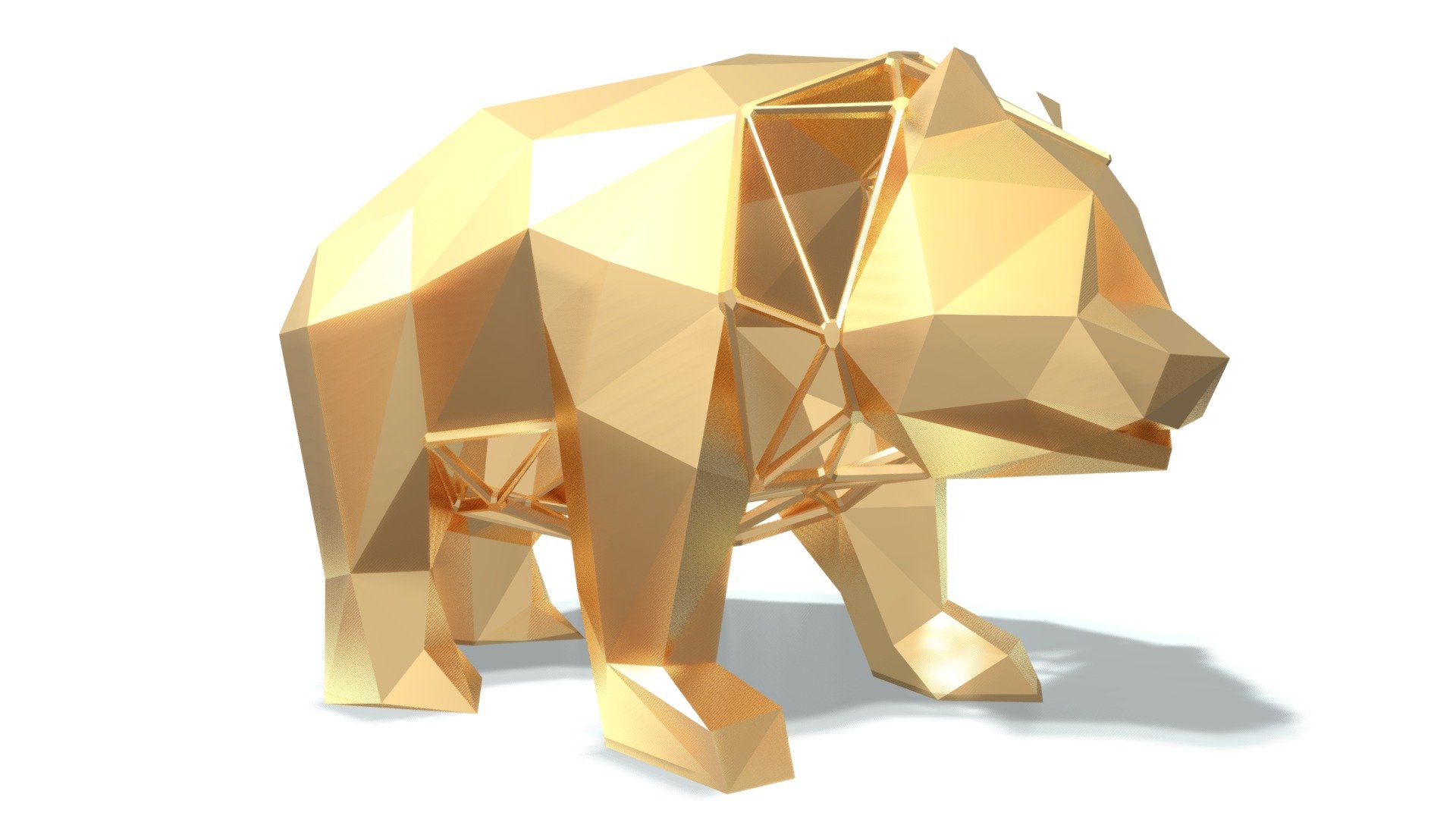 parametric panda 3d model