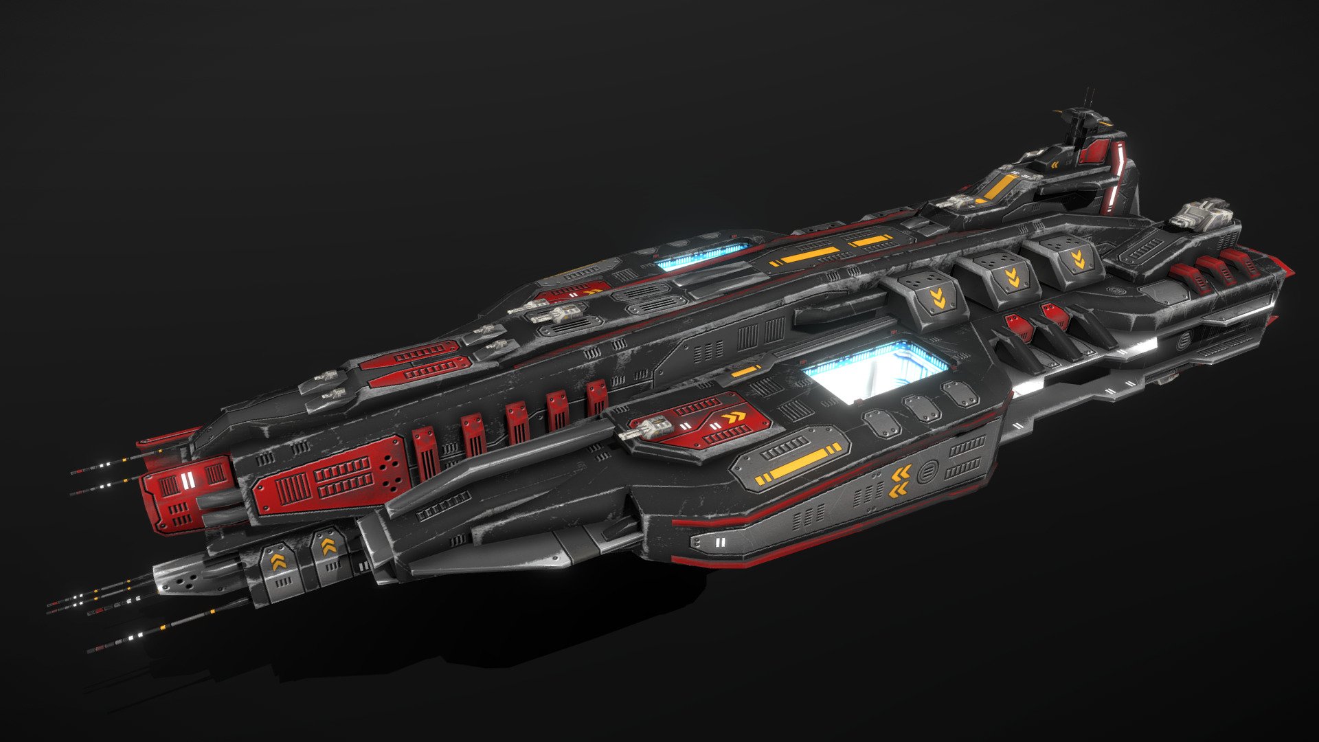 Anne Bonny Class Pirate Attack Carrier 3d model