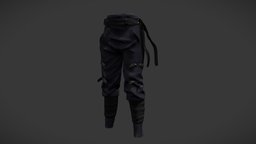 Female Dystopian Cyberpunk Harem Pants