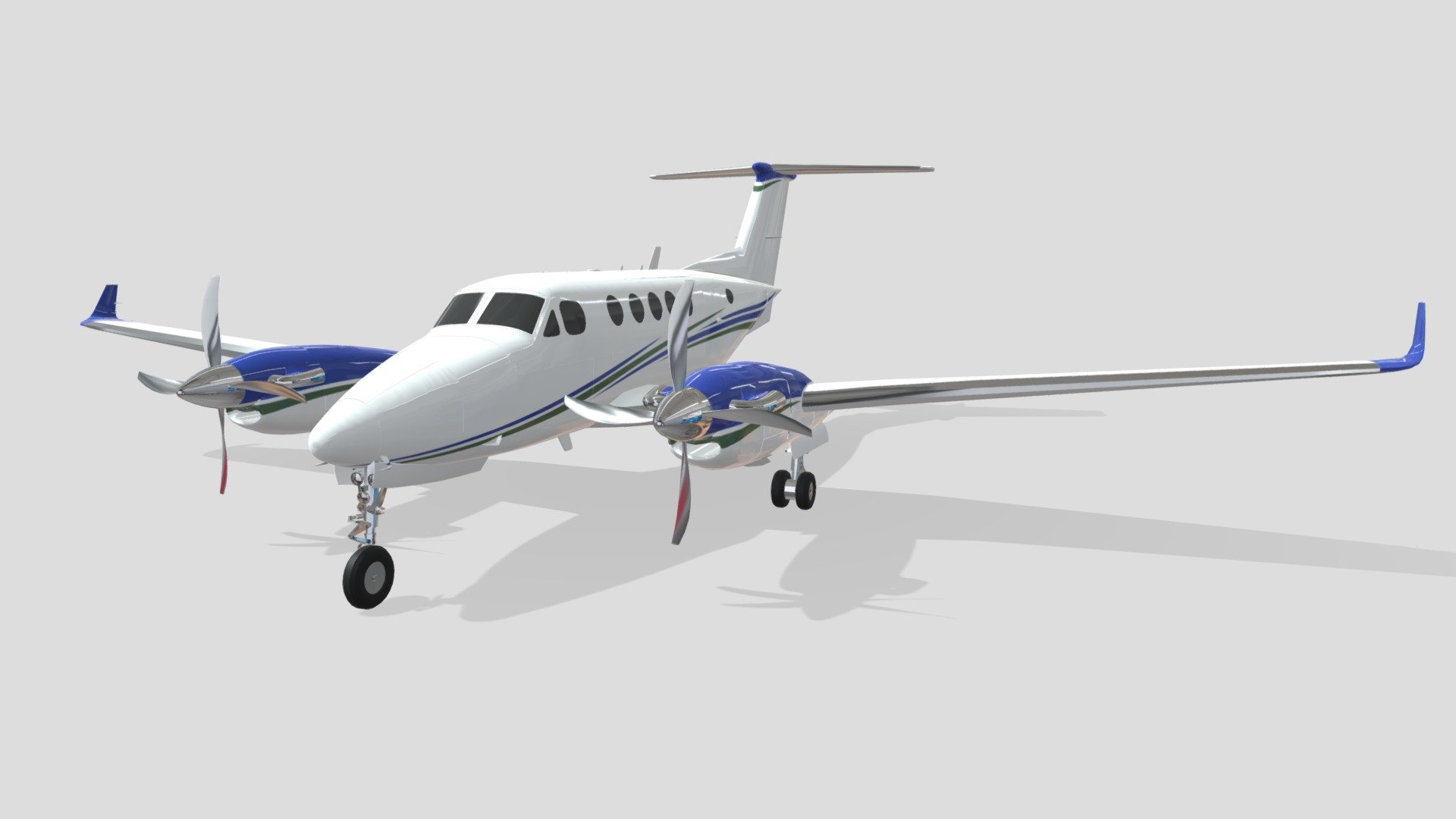 King Air 260 3d model