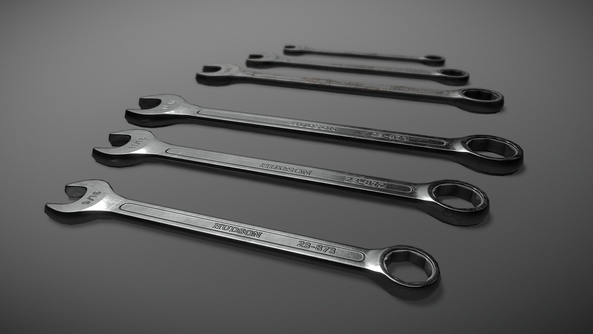 Combination Wrench (Clean/Dirty) 3d model