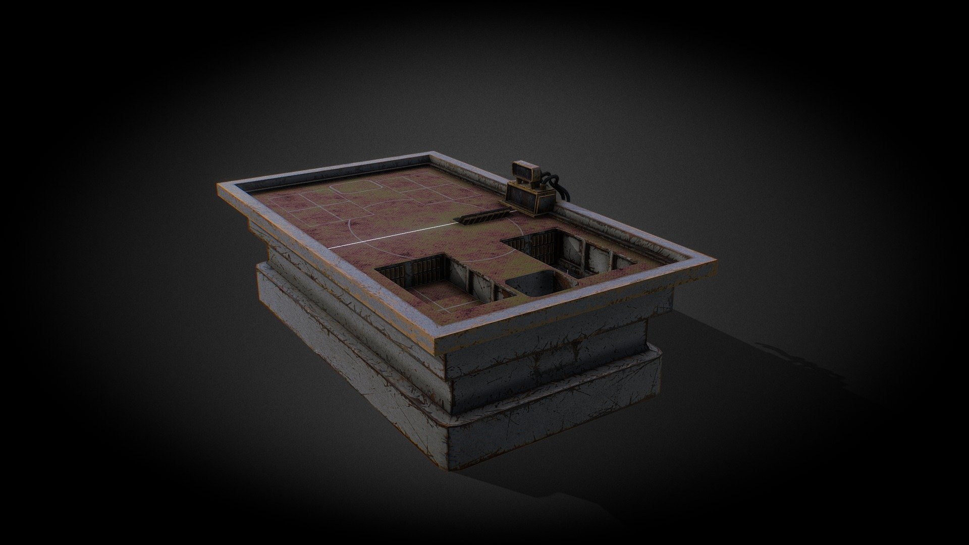 Buckshot Roulette Table 3d model