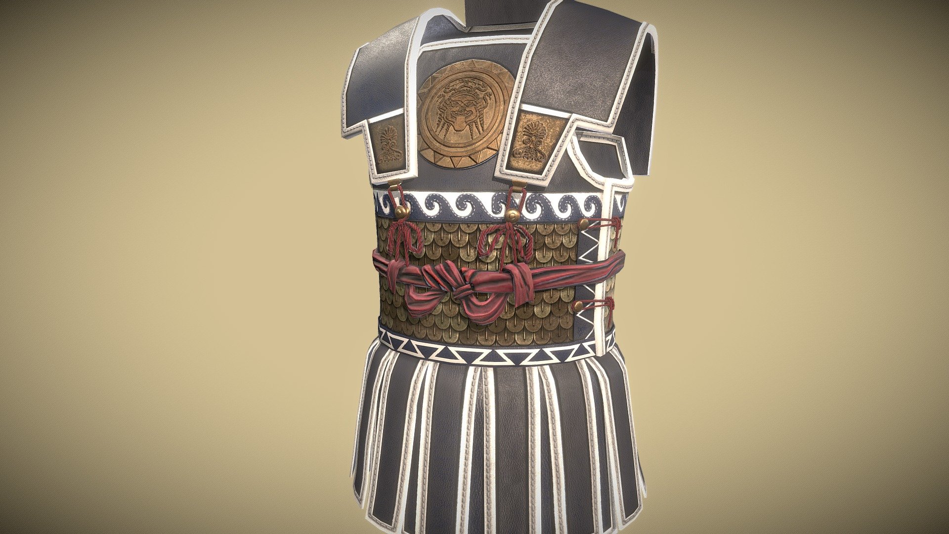 Greek Linothorax Armor 3d model