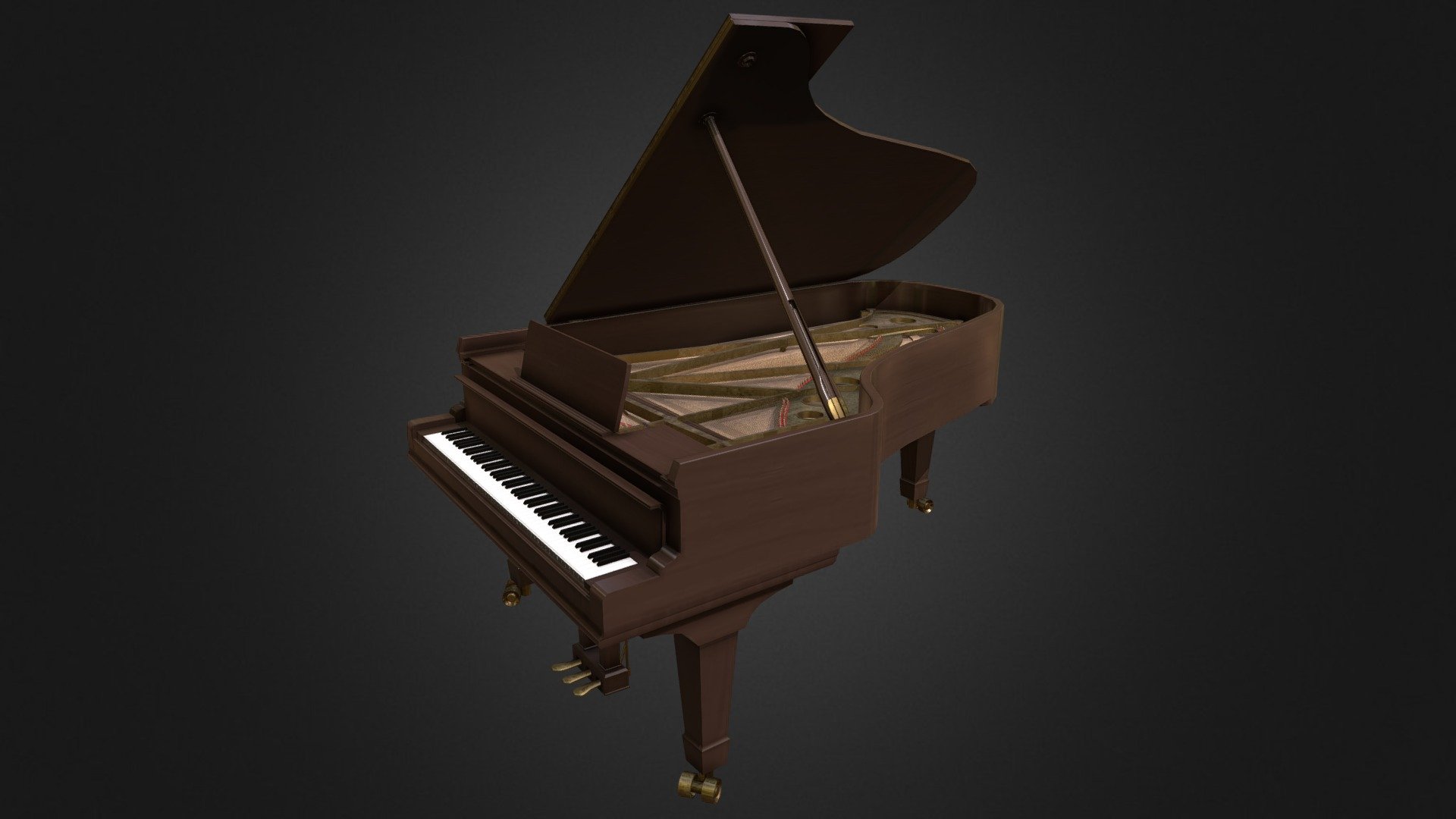 Grand Piano 3d model