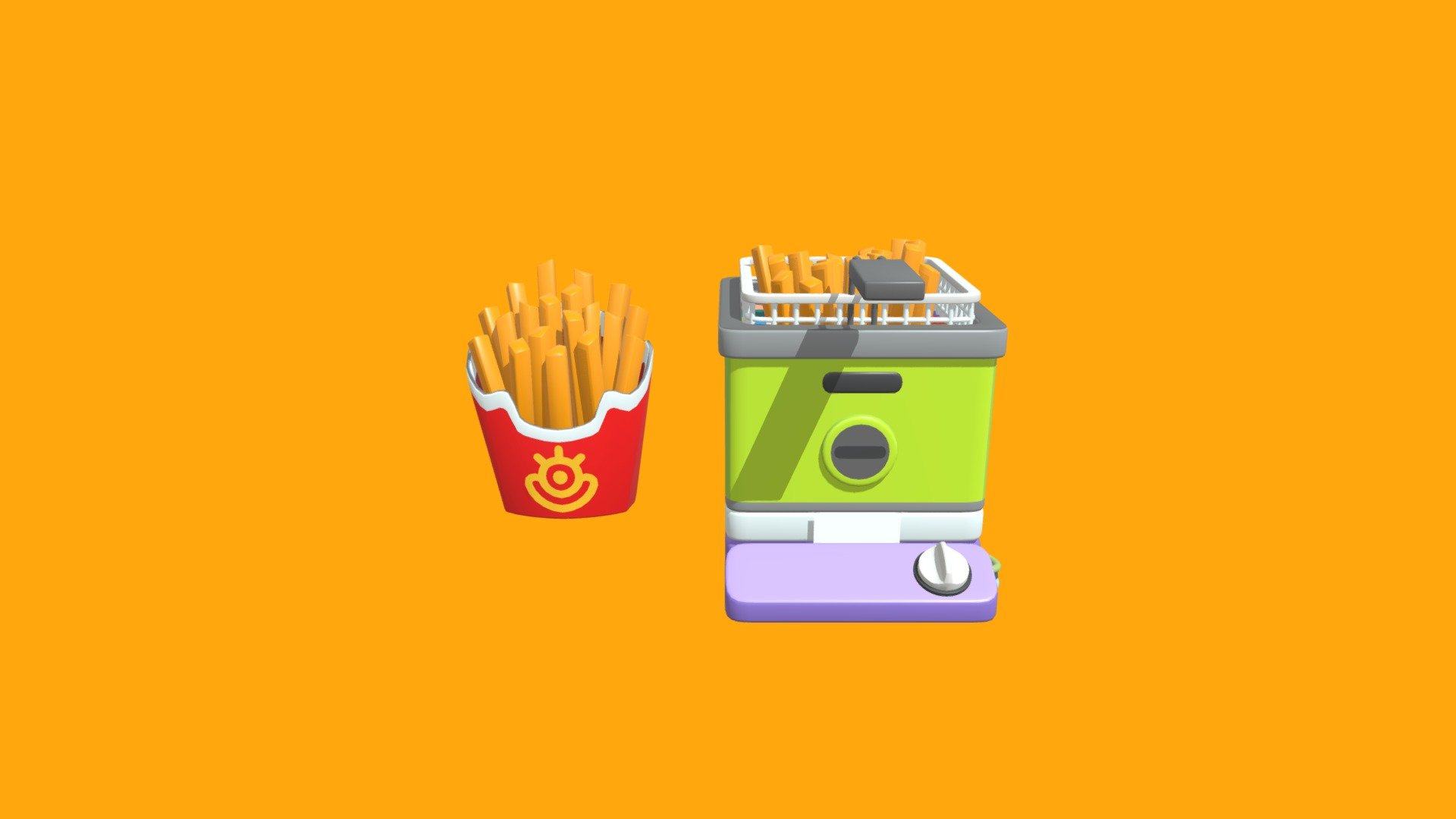 Deep Fryer 3d model